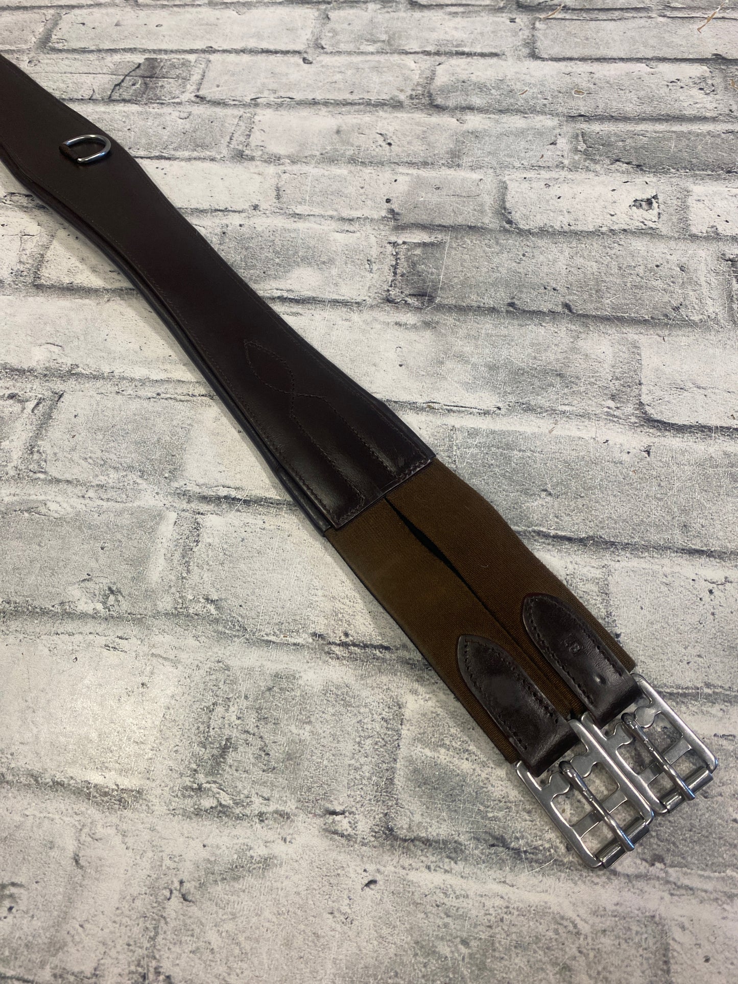48" One Sided Elastic Leather Girth