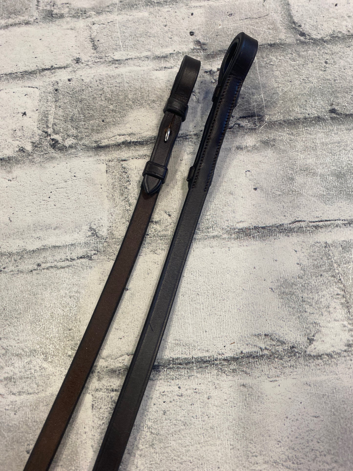 Joseph Sterling Brown Braided Leather Curb Reins