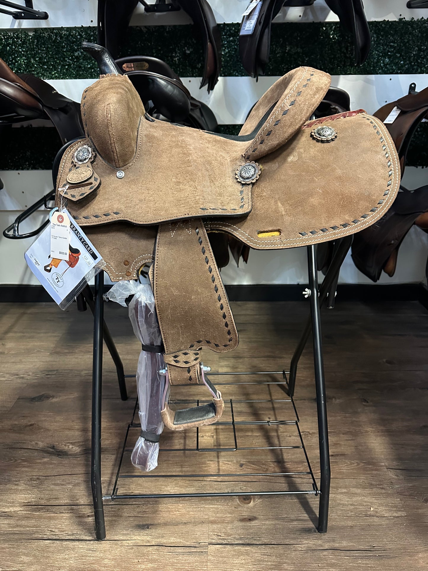 13" Double T Barrel Saddle - 7" Gullet
