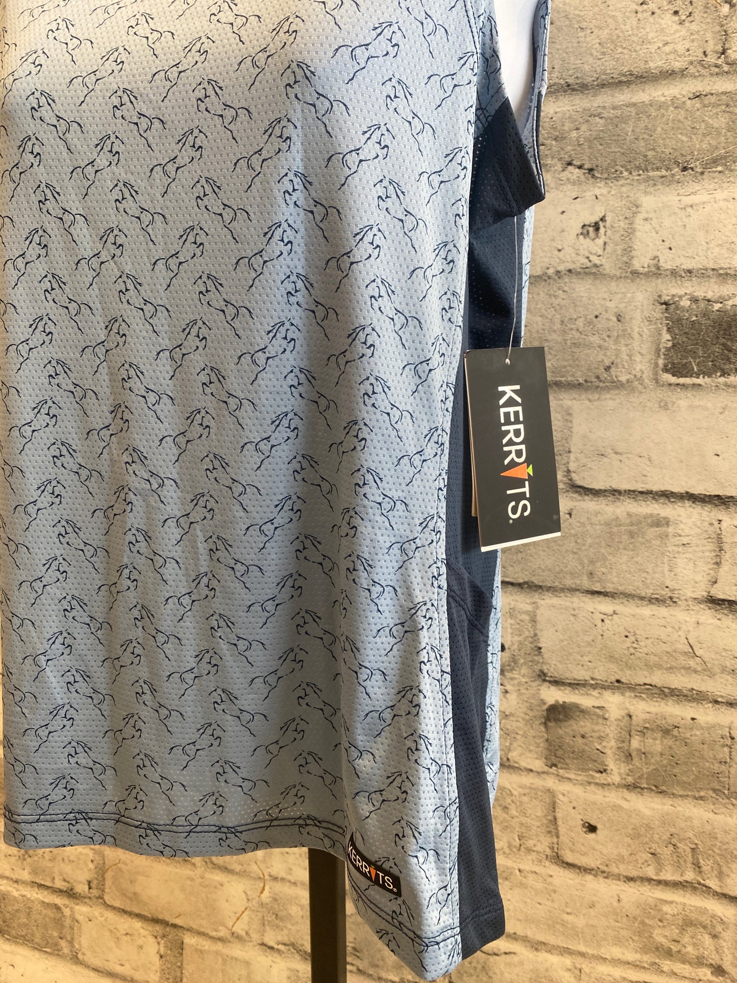 Kerrits Tank Top Blue Horses S NEW