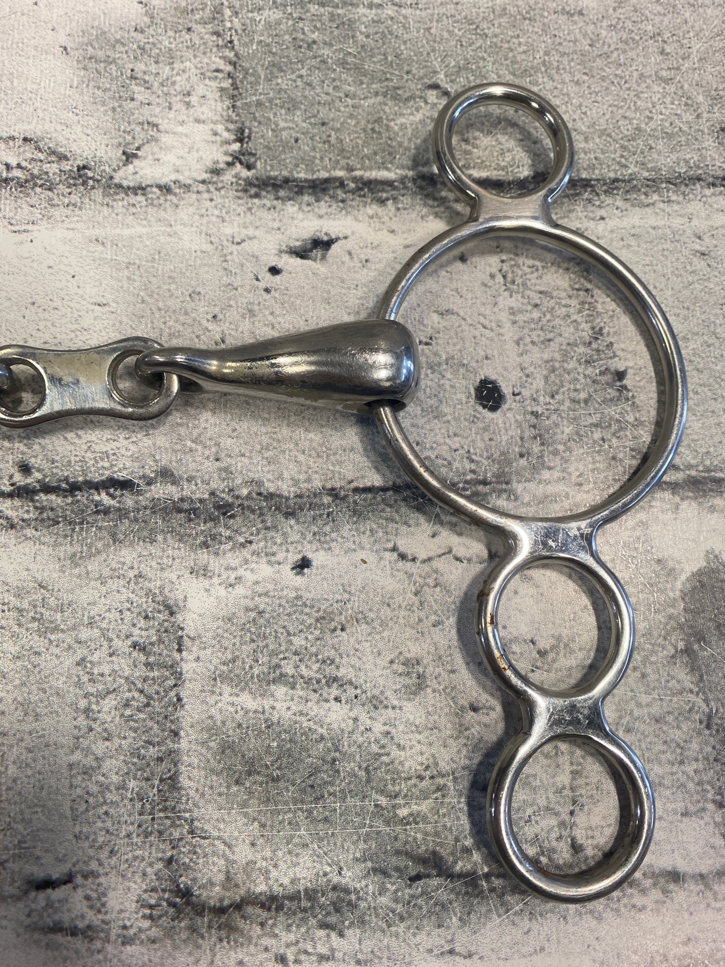5" 4-Ring Gag w French Link