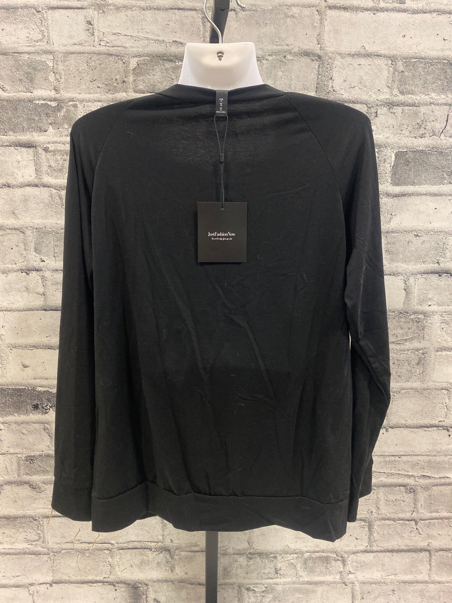 Horse Print T-Shirt LS Black/White S