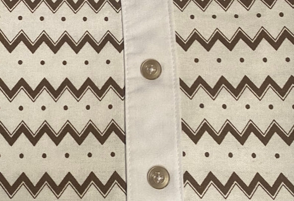 Klip Klop Kreations Patterned Dickie w/ Buttons
