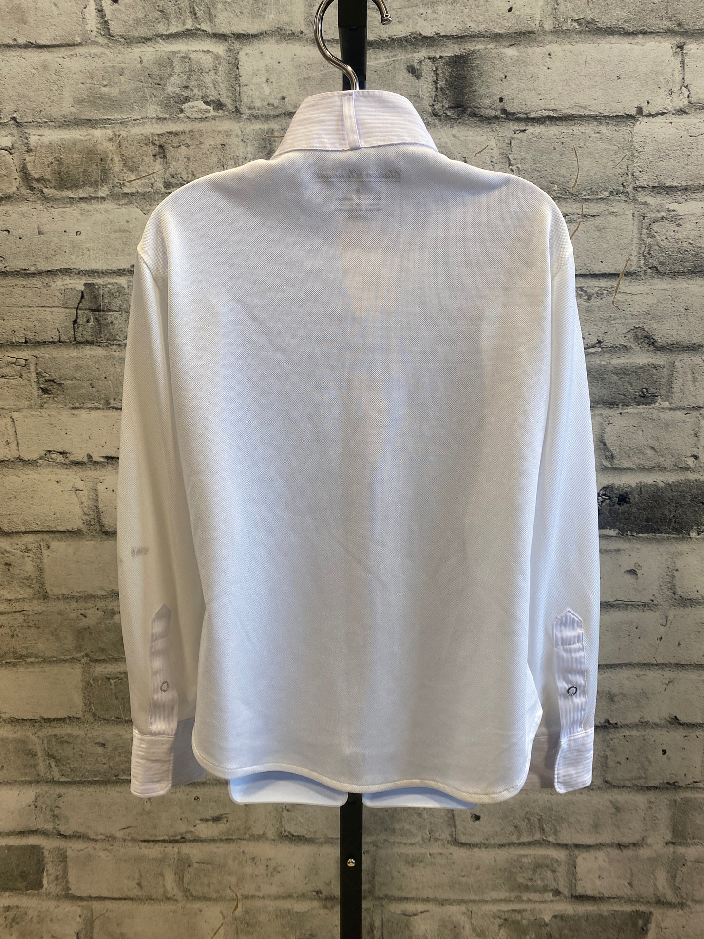 Elation LS Show Shirt White Stripe Childrens 8