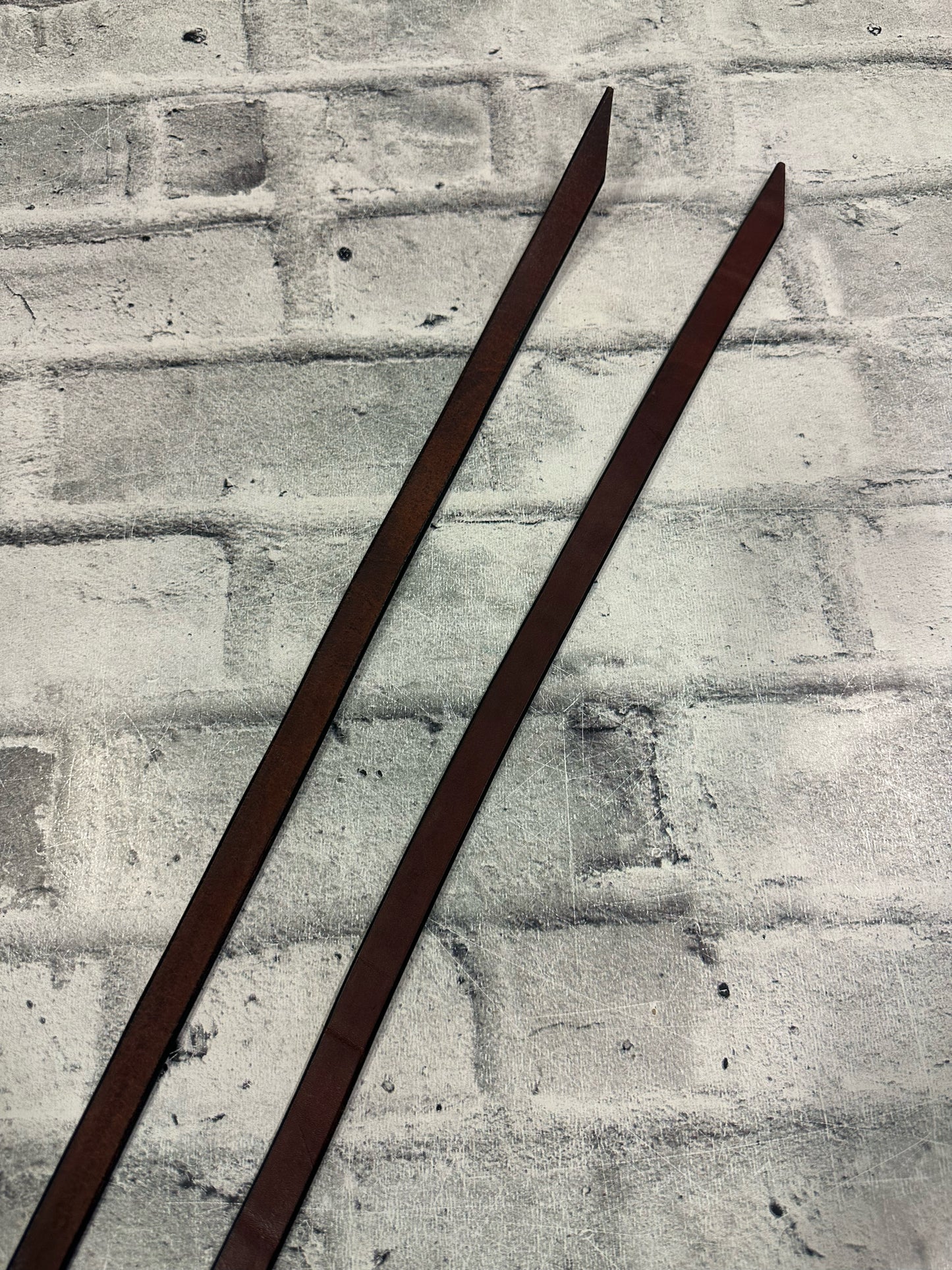 Leather Split Reins w/Silver Accents