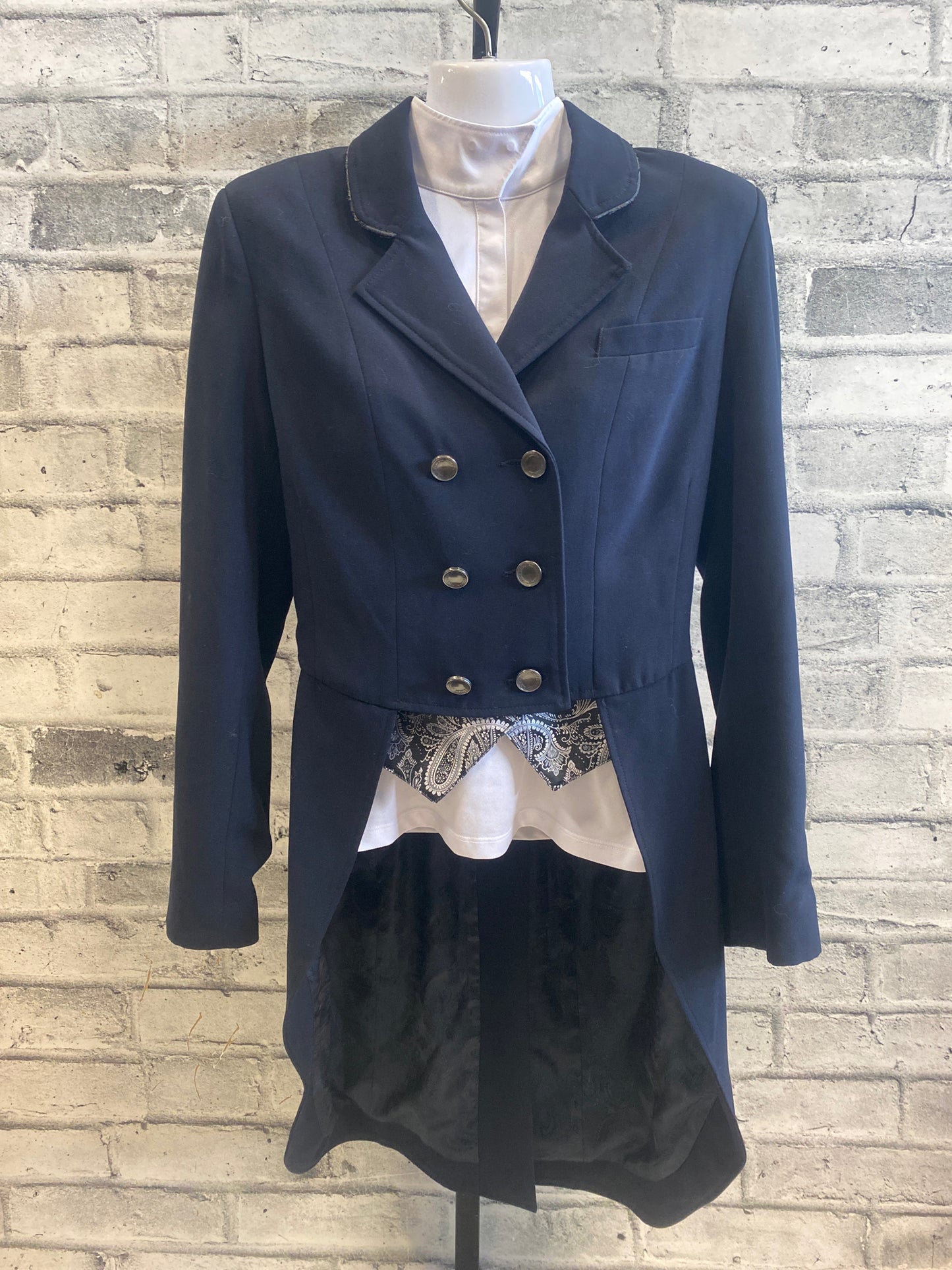 Asmar Shadbelly Navy/Pleather Piping S