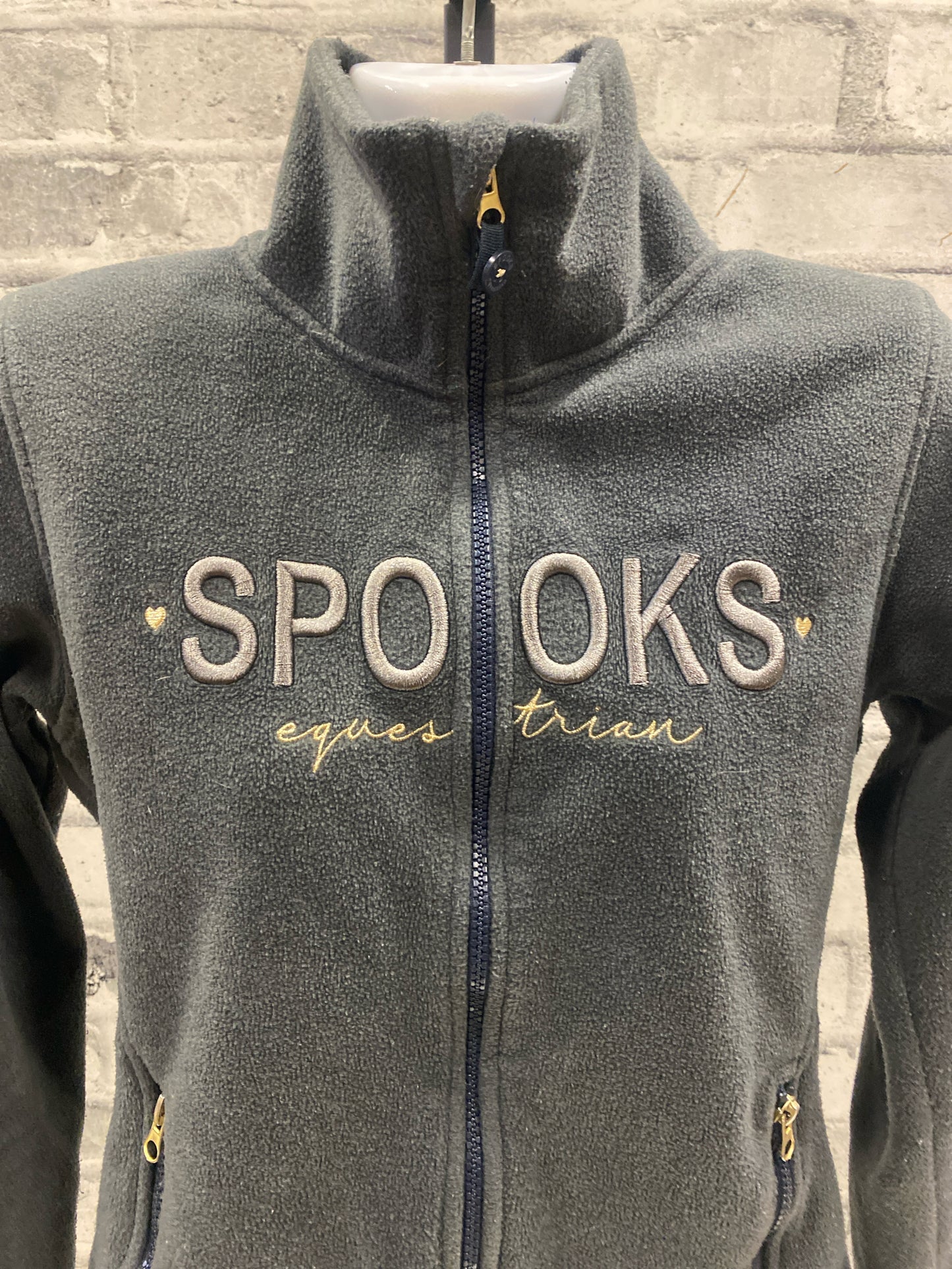 Spooks Equestrian Fleece Sweater Grey M