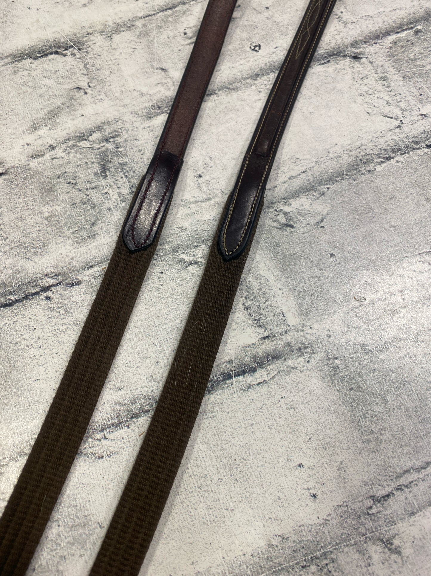 Fancy Stitch Webbed Reins Brown