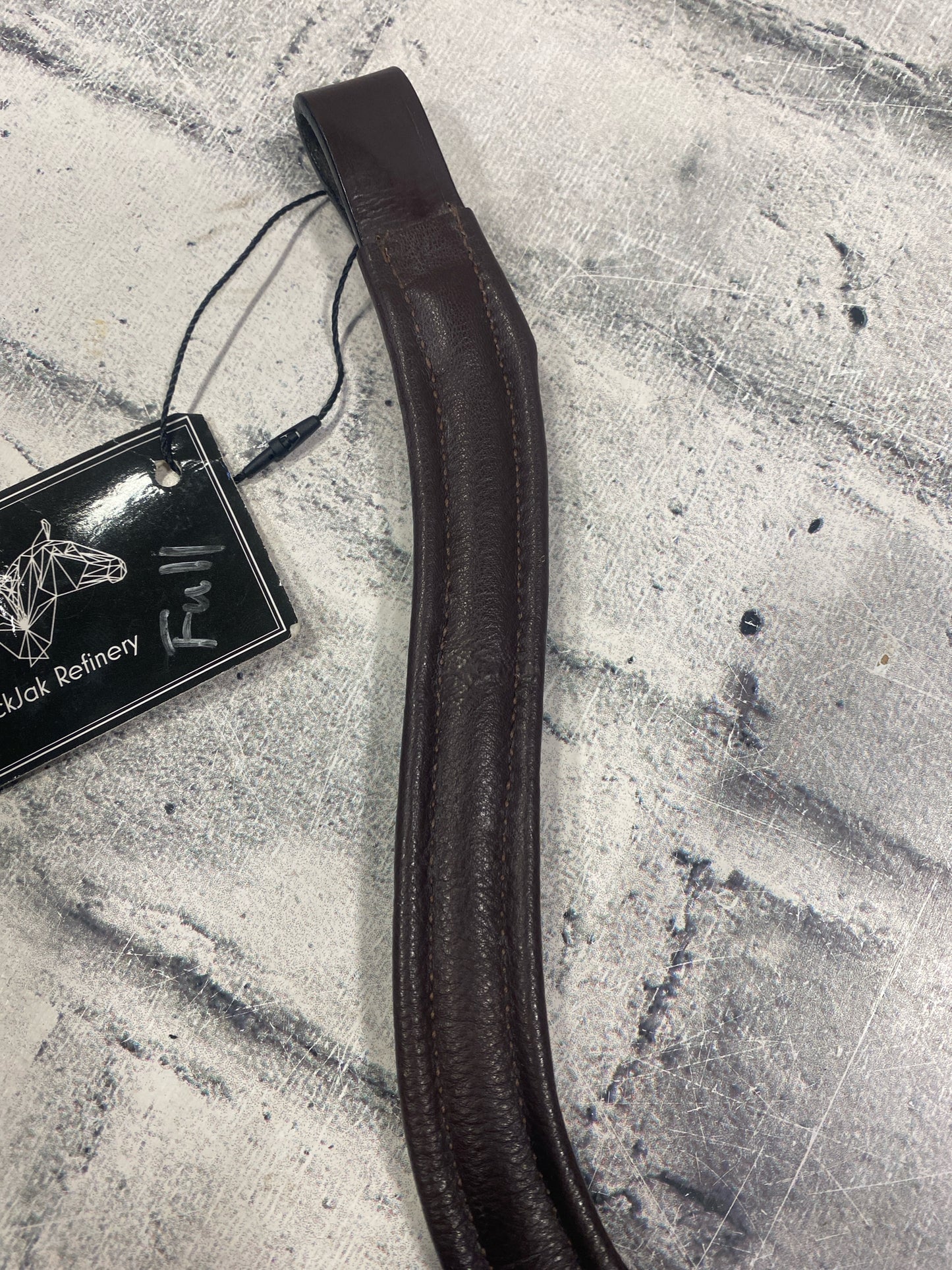 16" Black Jack Refinery U-Shaped Browband Brown w/ Bling NEW