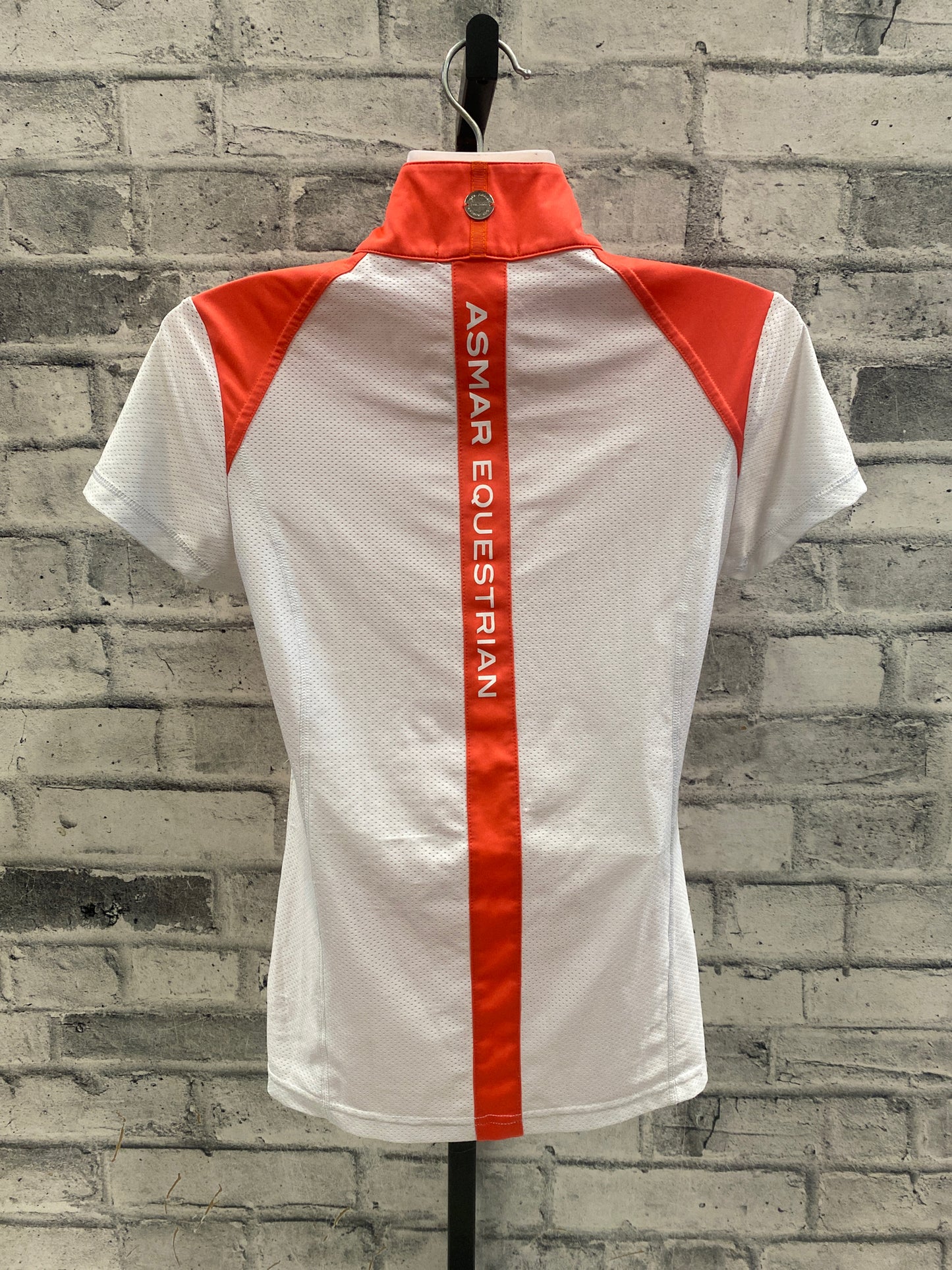Asmar SS Mesh Summer Shirt Coral/White XS