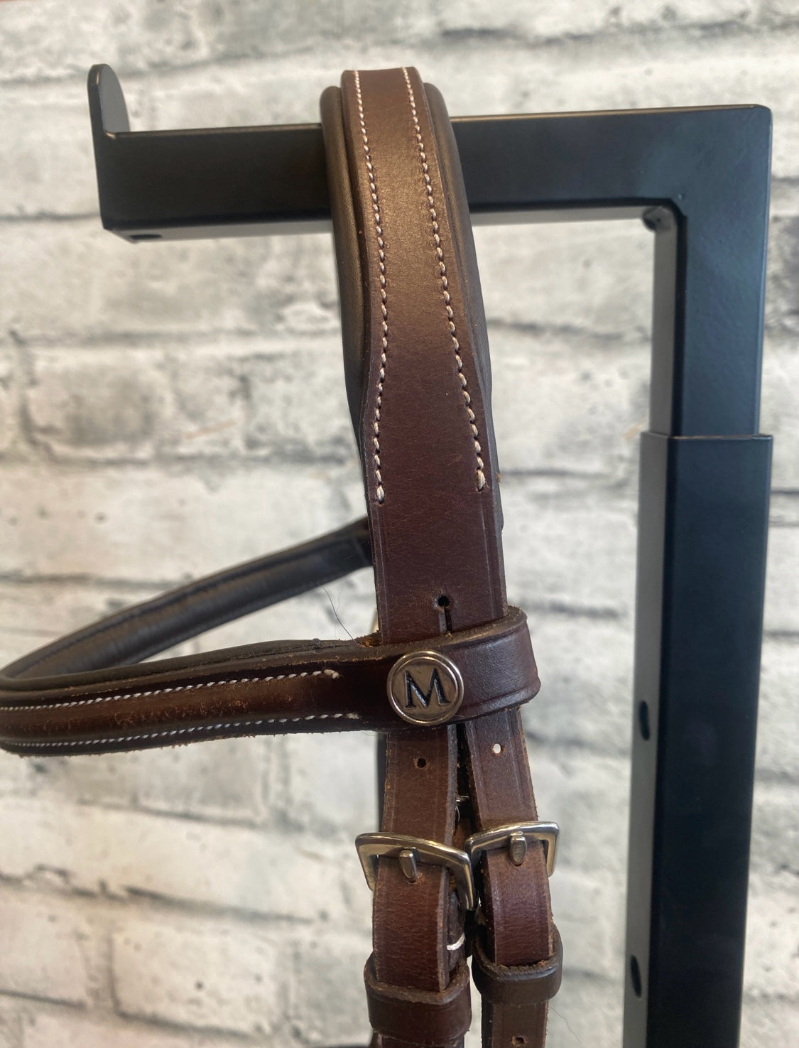 Mondega Fancy Stitched Hunter Bridle Brown Pony