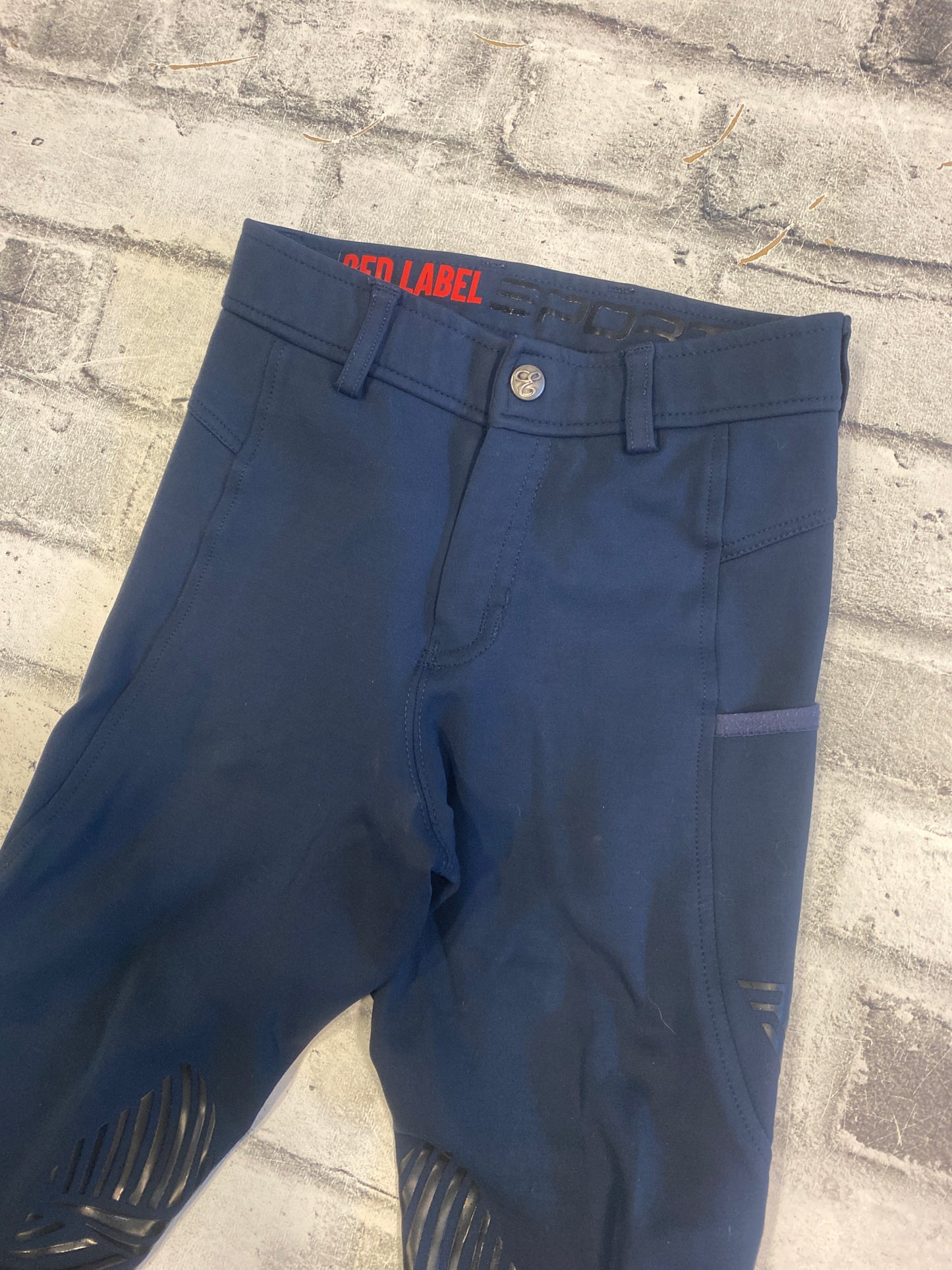 Elation Red Label KP Breeches Navy Childrens 10