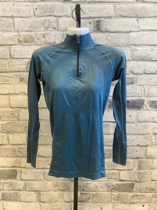Anique 1/4 Zip LS Show Shirt Teal S