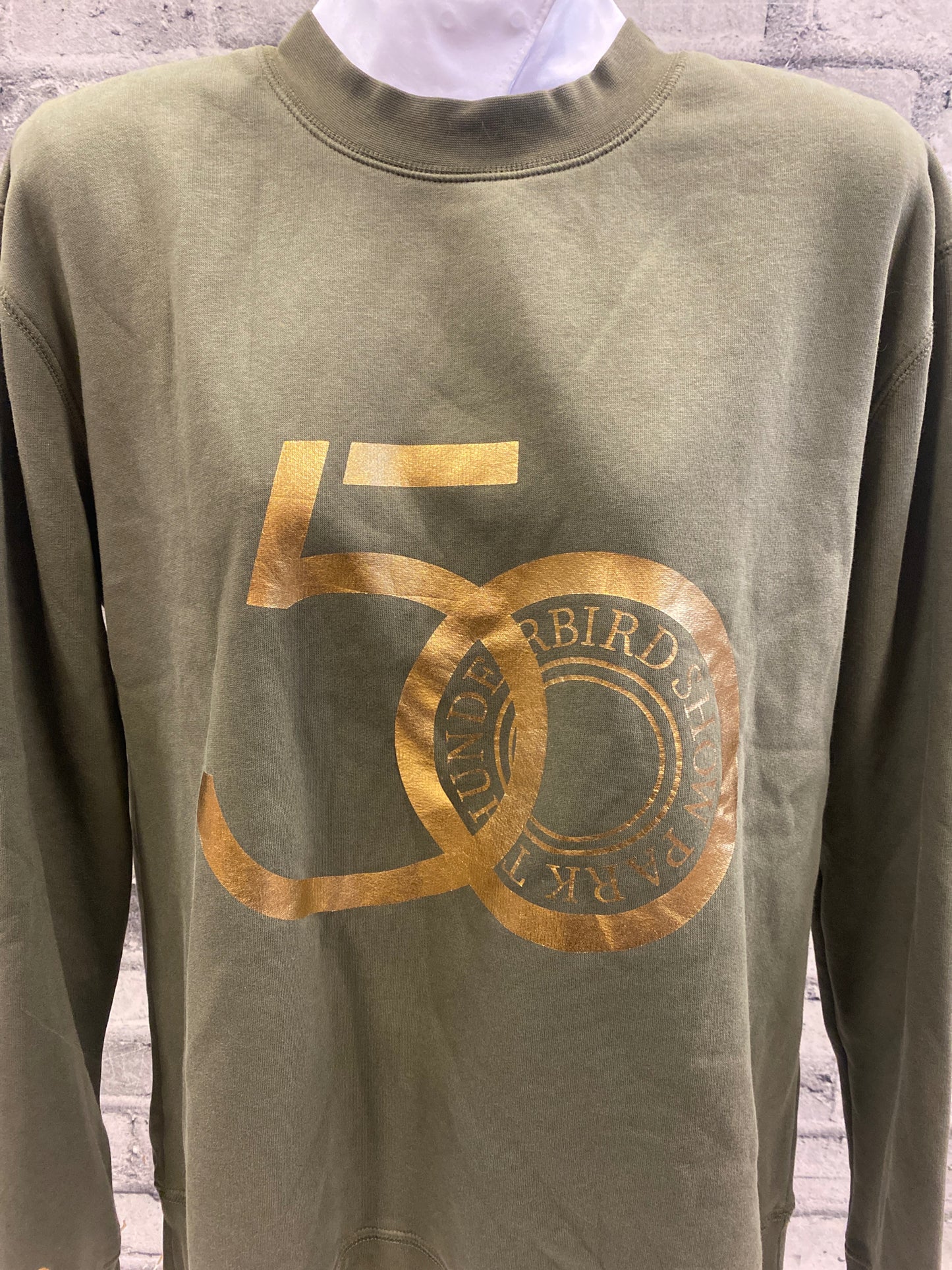 Tbird Crew Neck Olive Green M