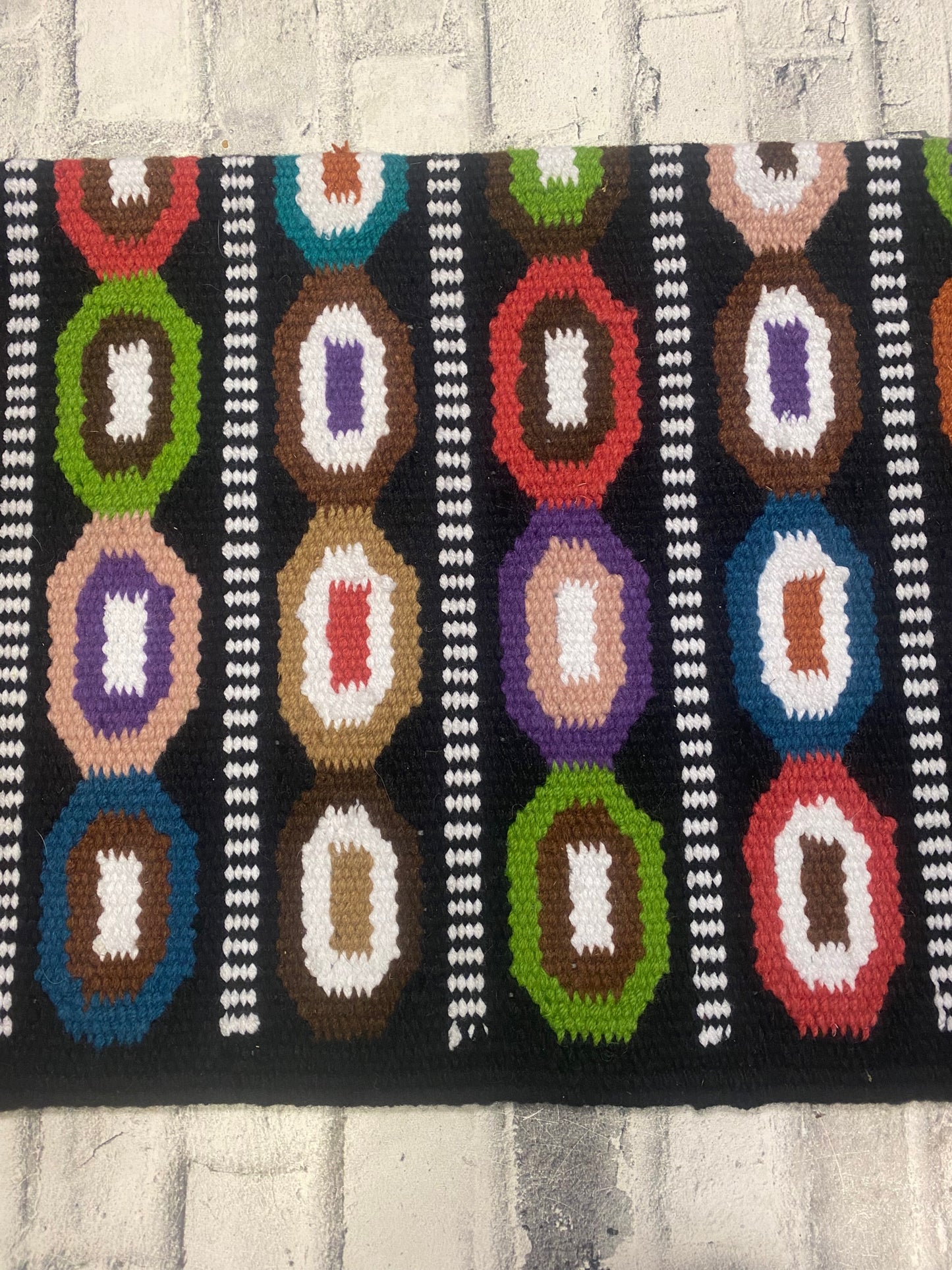 Yucca Show Blanket Black/Multi 34 x 40