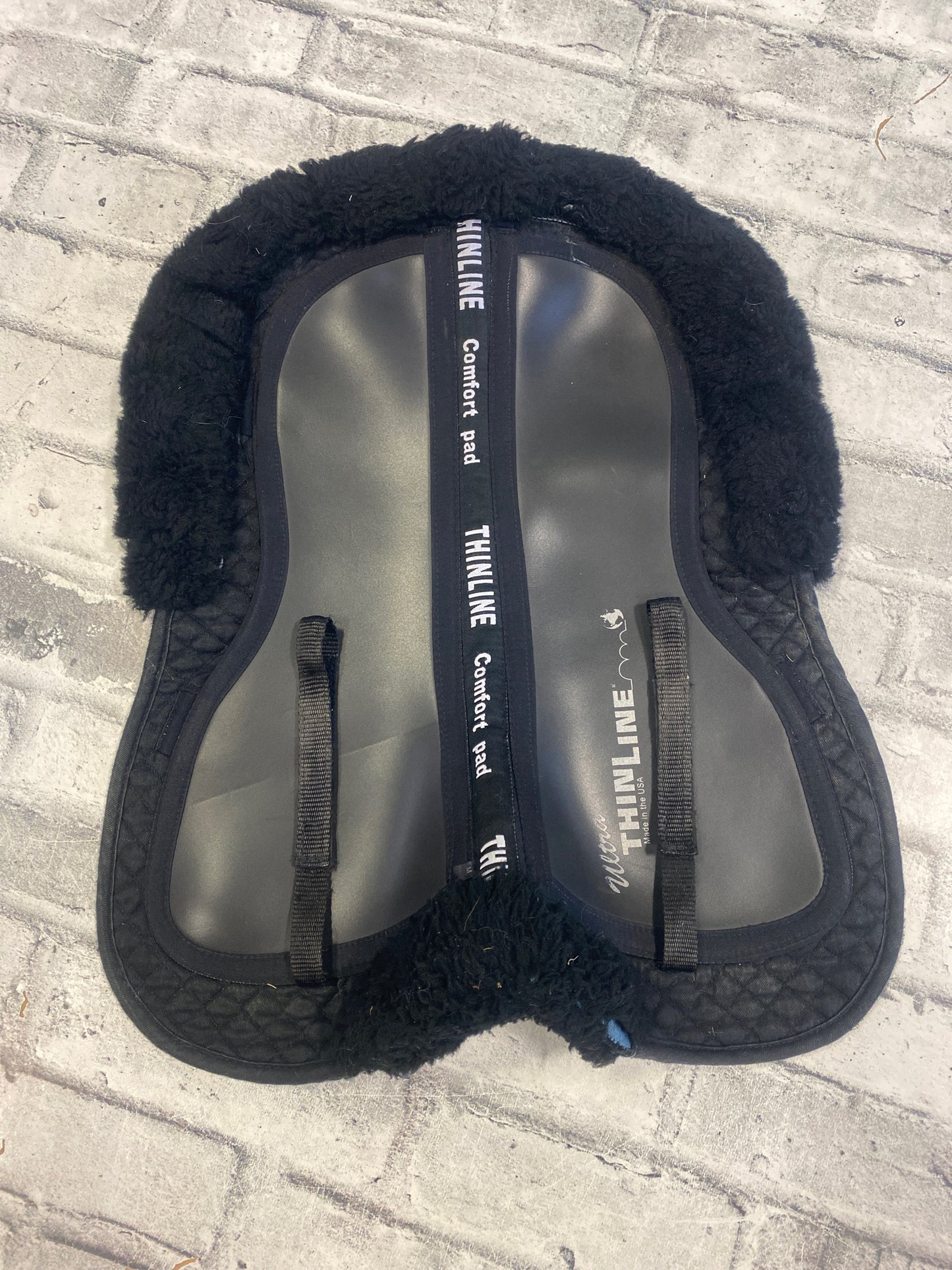 Thinline Sheepskin Shimmable Halfpad Black M