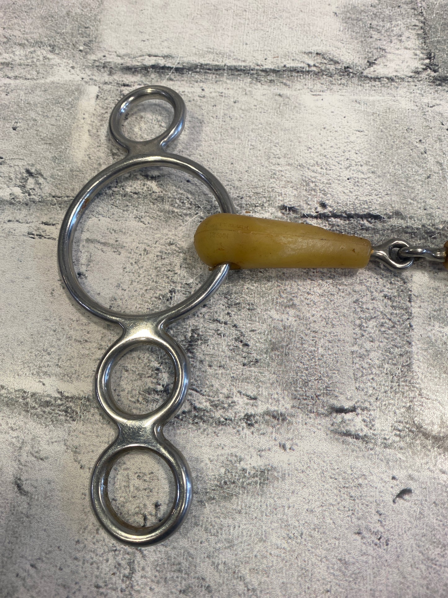 5.5" Happy Mouth Jointed 3-Ring Gag Bit