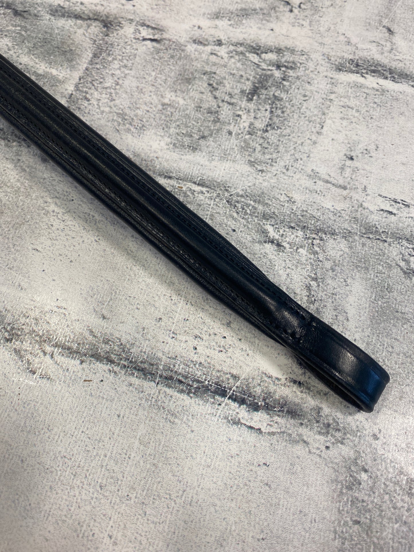 14" Black Raised Padded Browband