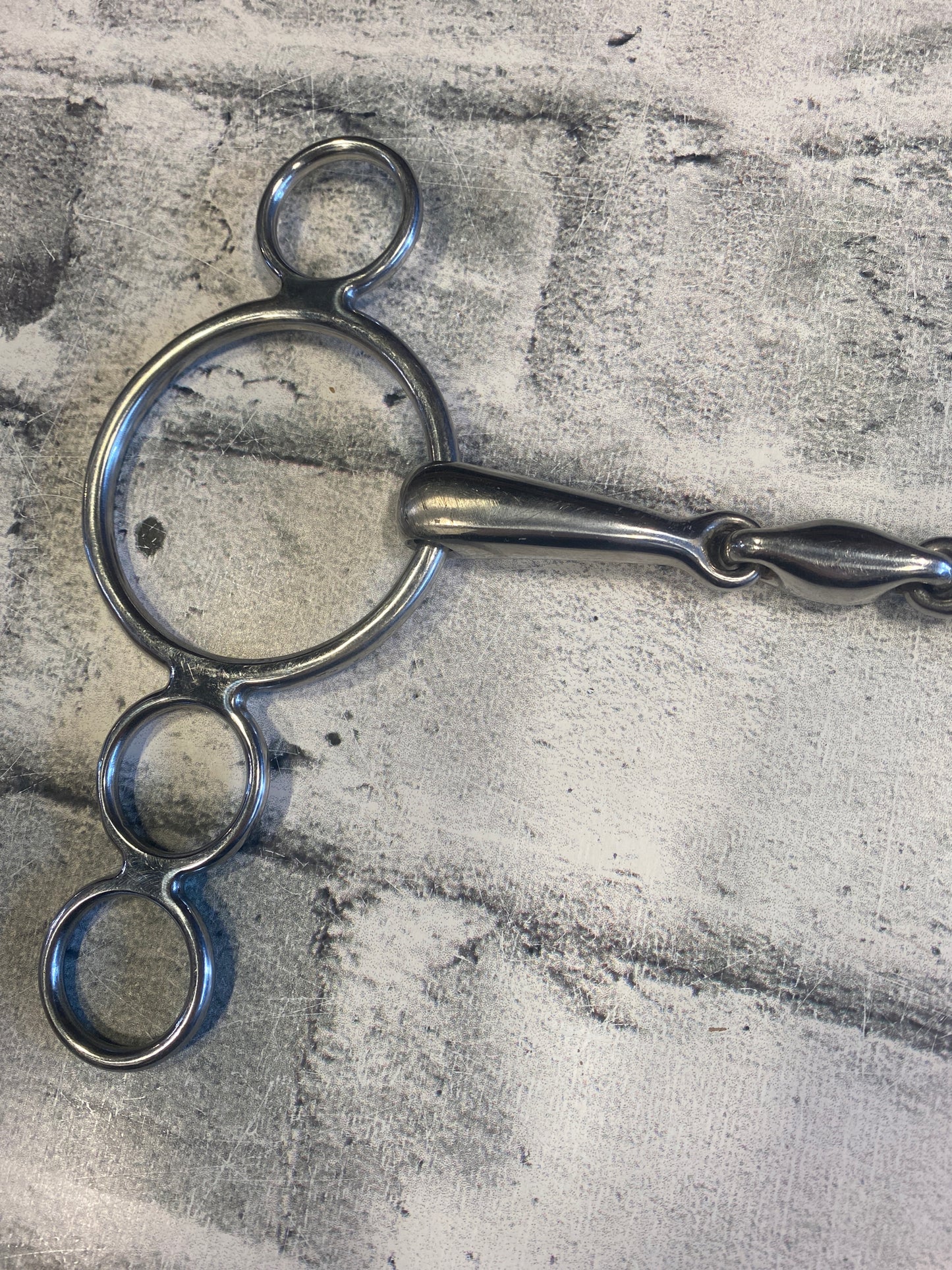 5.5" 3-Ring Gag Bit w Losenge