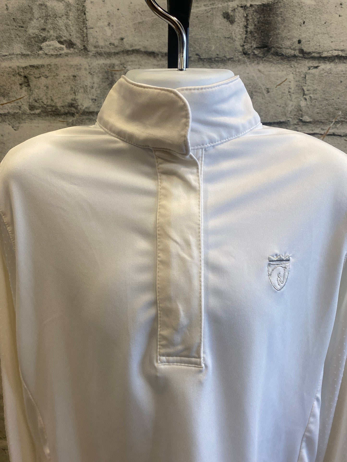 Elation Platinum LS Show Shirt White Childrens S