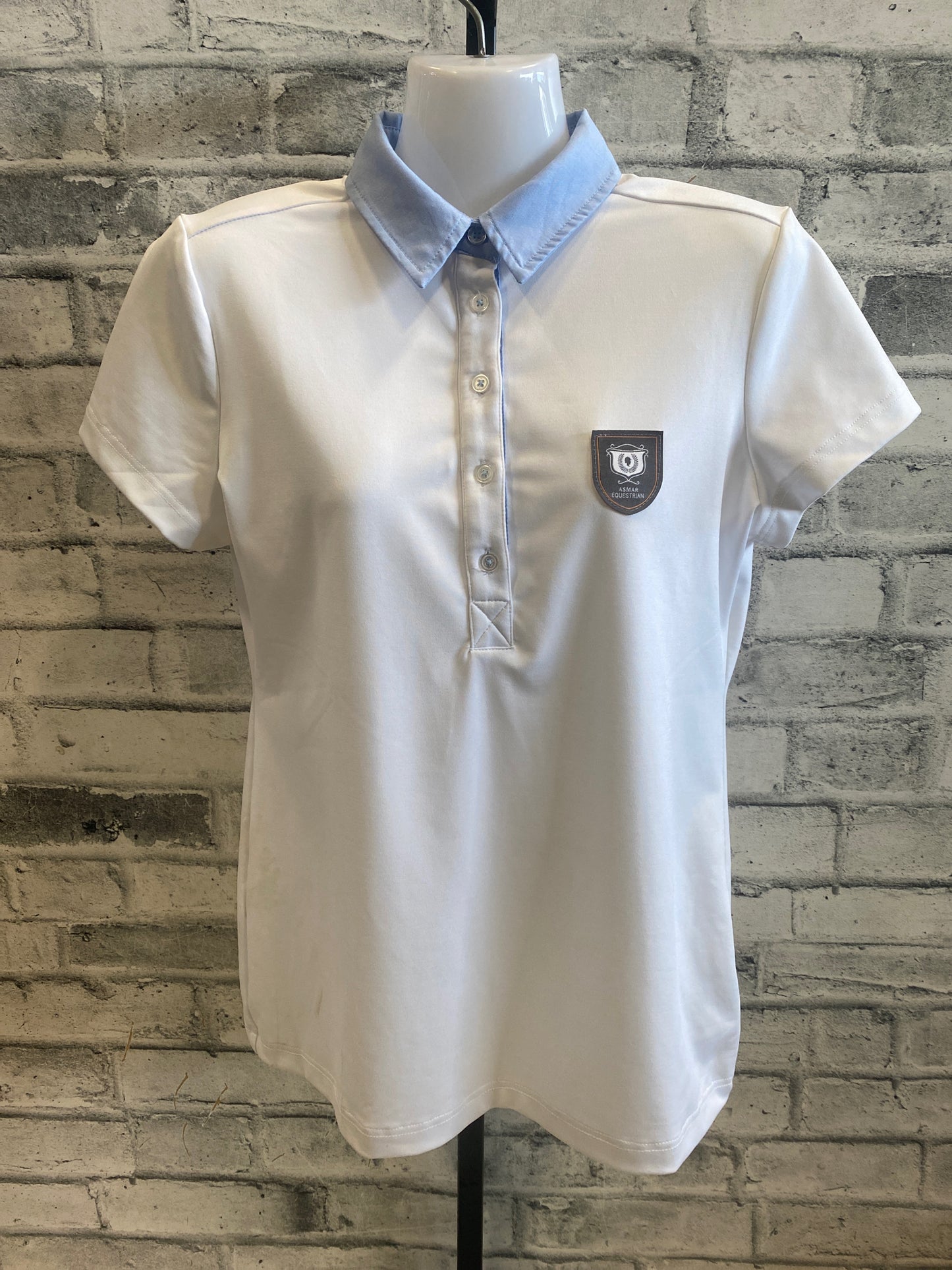 Asmar SS Polo Shirt White/Blue S