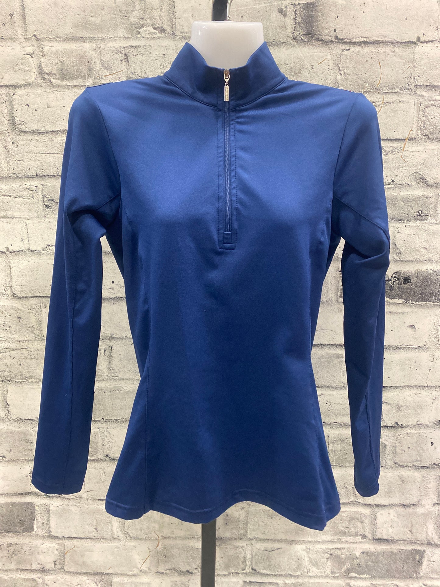 Arista LS 1/4 Zip Navy Paisley S