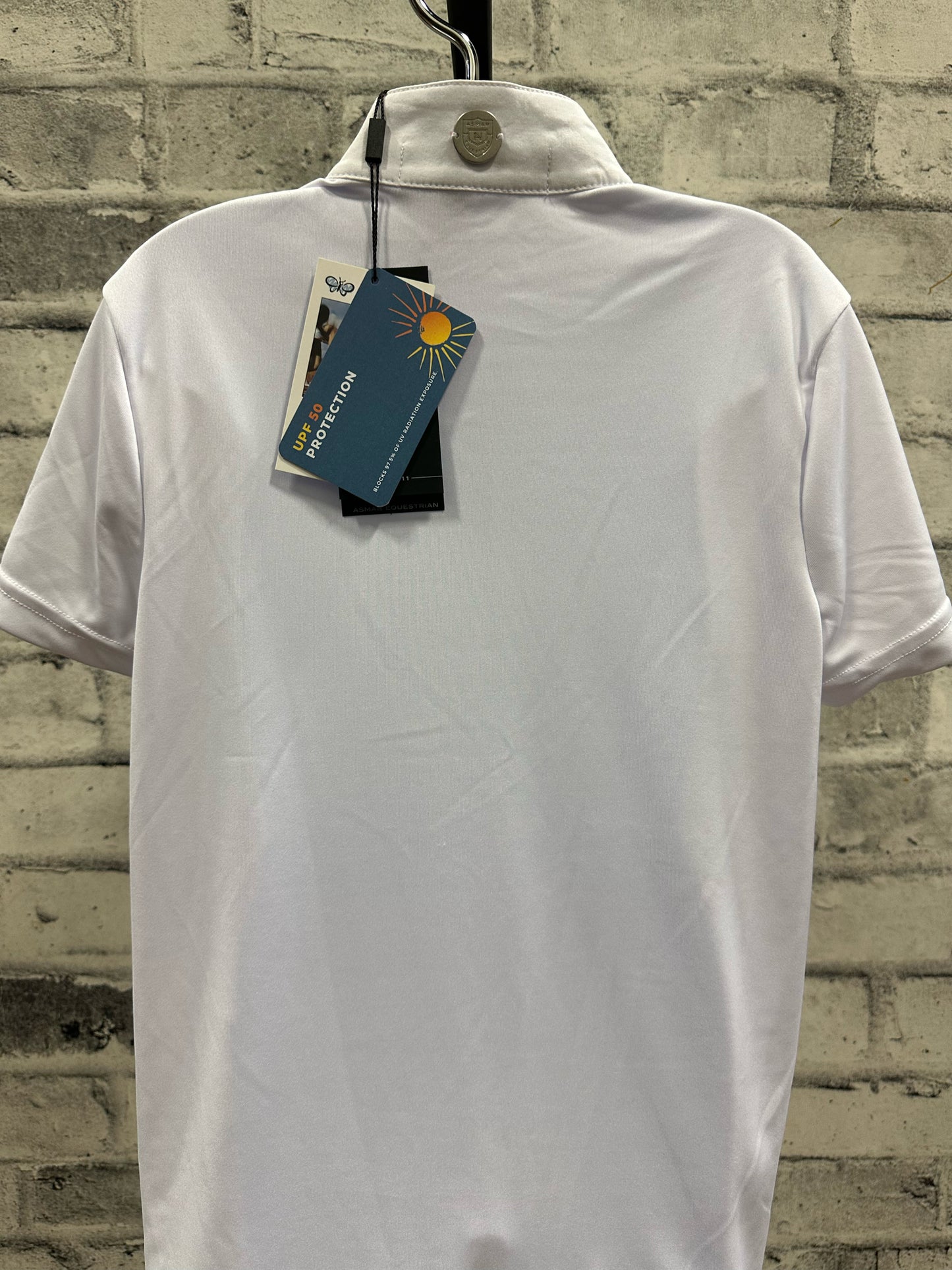 Asmar SS Show Shirt White Childrens 10-12 NEW