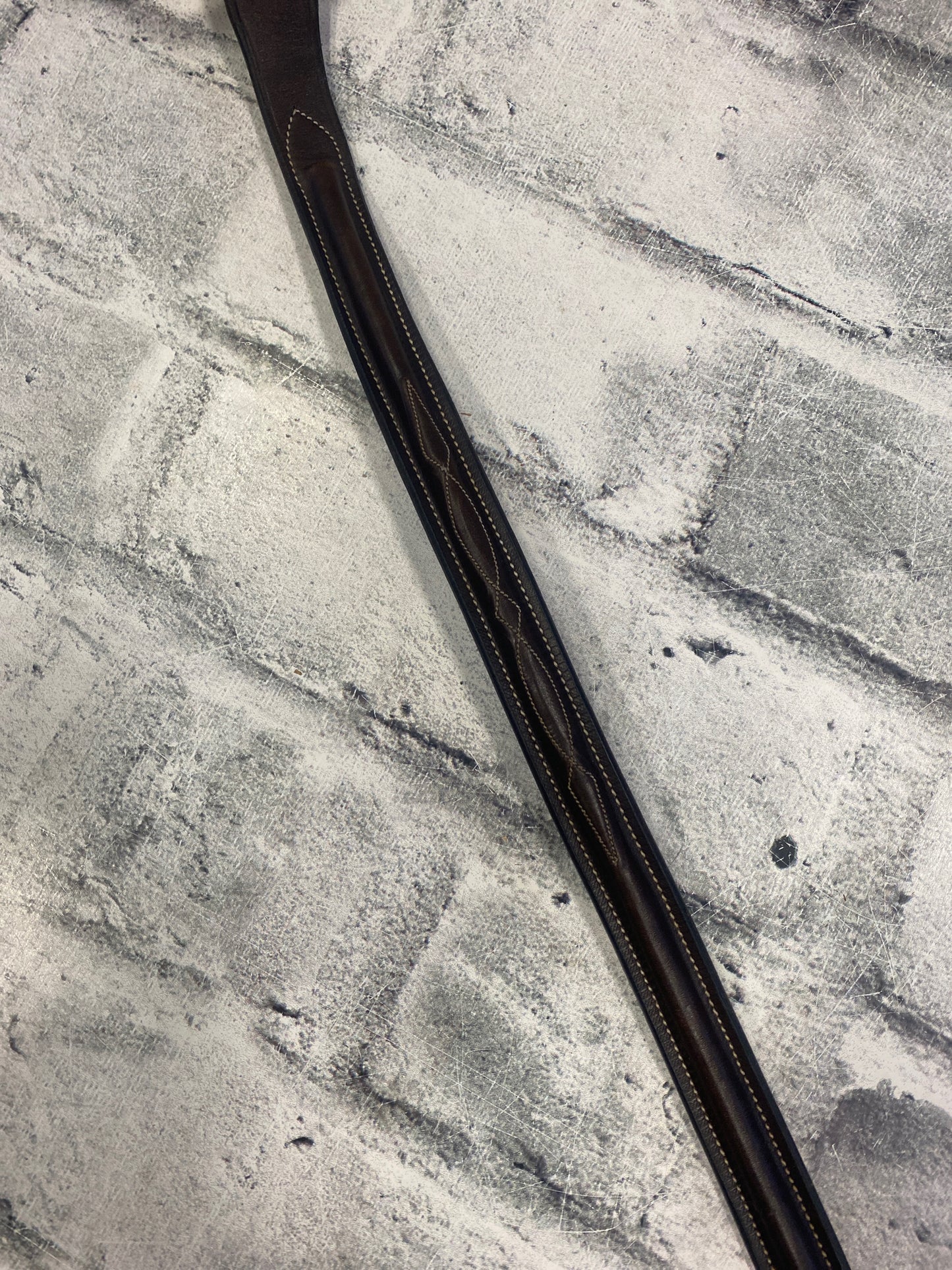 Fancy Stitched Running Martingale Brown Cob