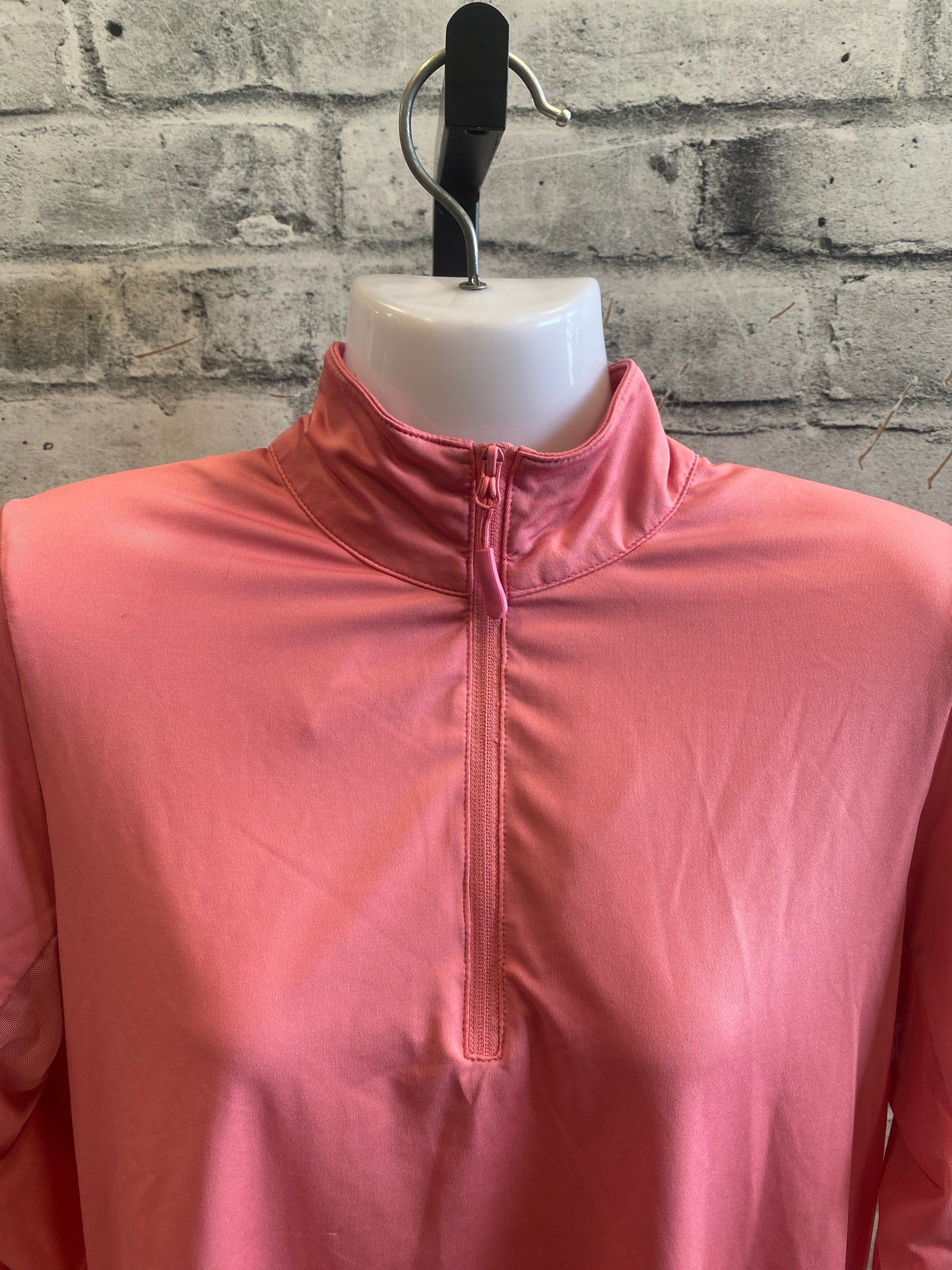 Tempo 1/4 Zip LS Shirt Pink M