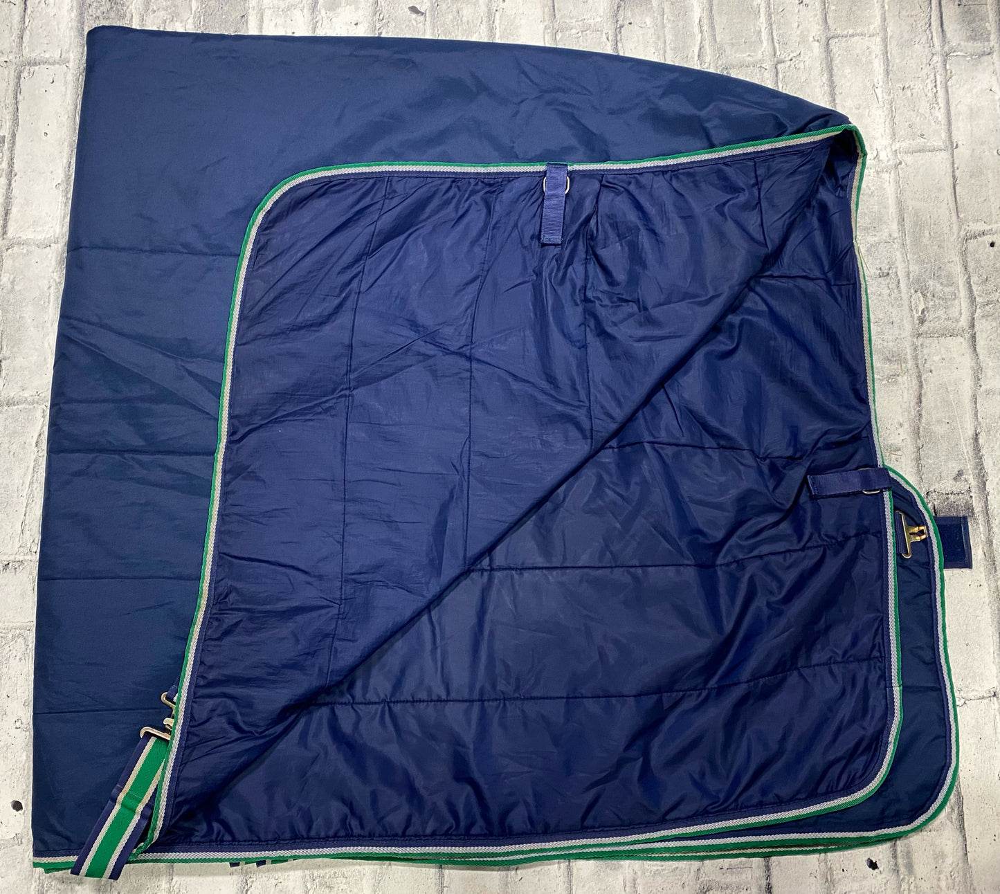 78" 150g Bucas Stable Blanket Blue/Green