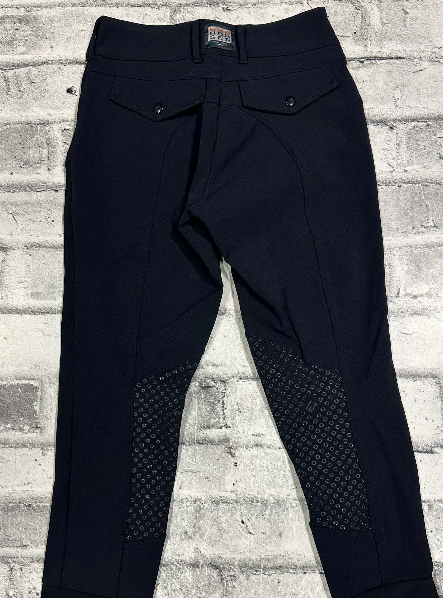 For Horses KP Breeches Black 38 (US2)