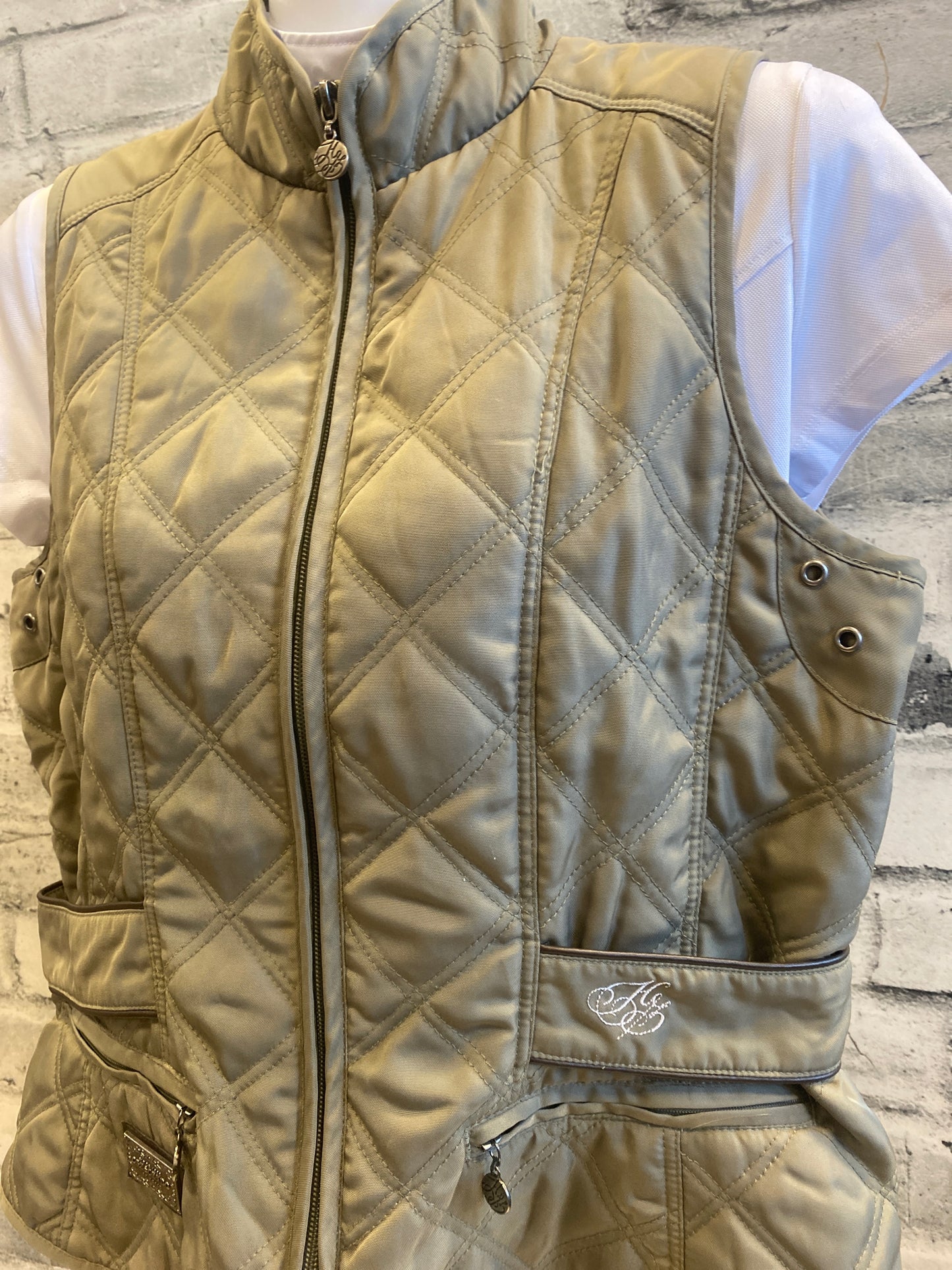 Horze Crescendo Puffy Vest Olive M