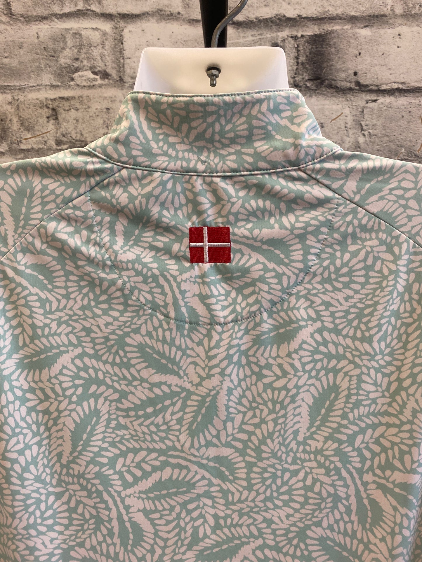 Kastel 1/4 Zip LS Sun Shirt Aqua/White XL