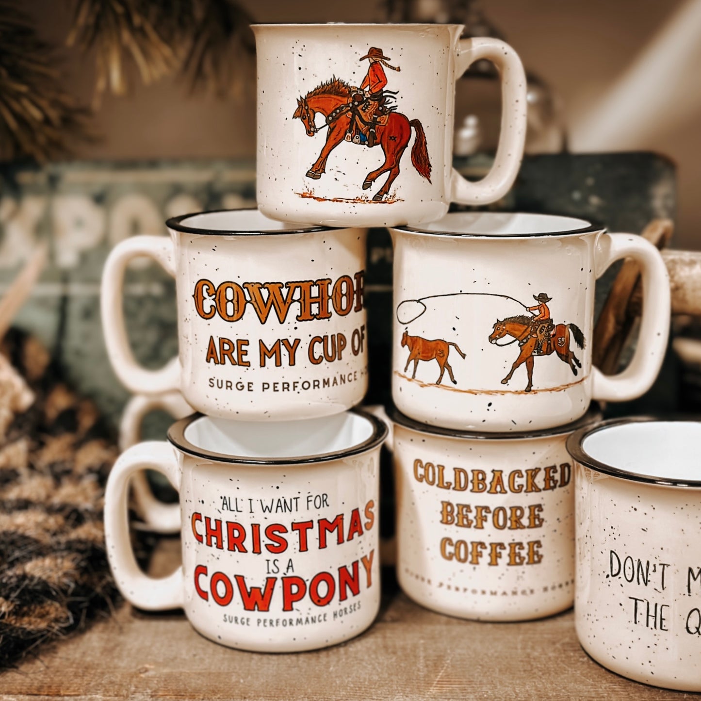 Christmas Cowpony Mug