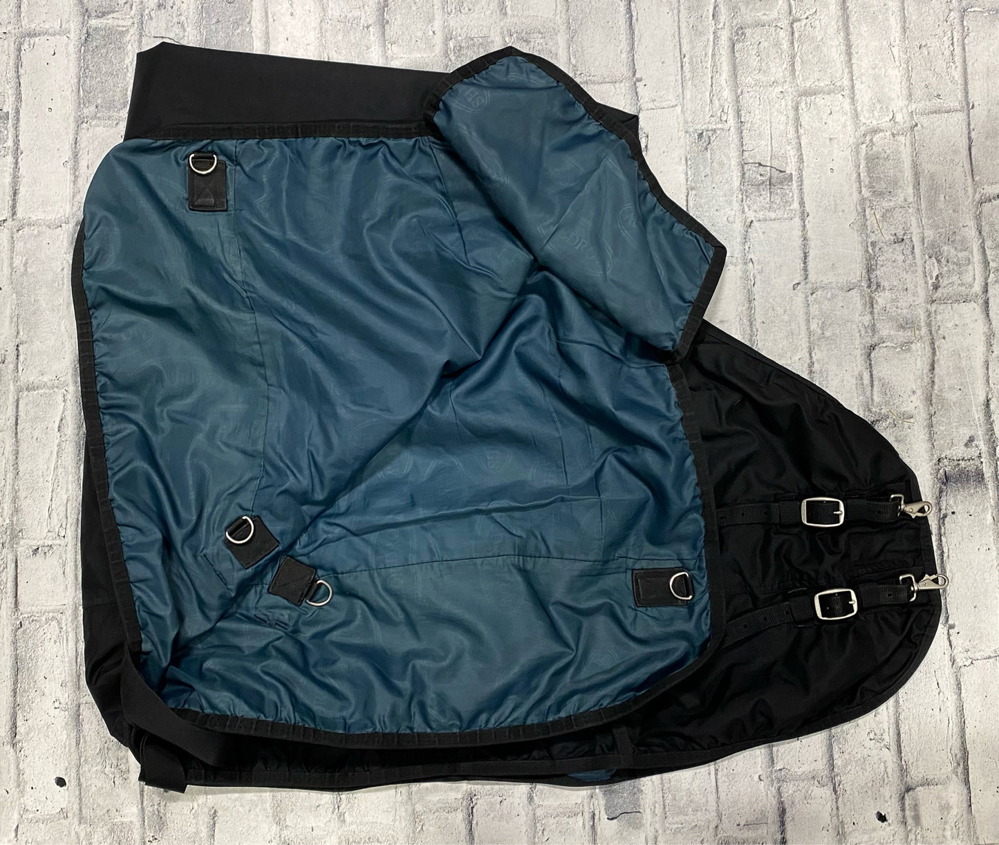 72" Shedrow Lined Rain Sheet Black