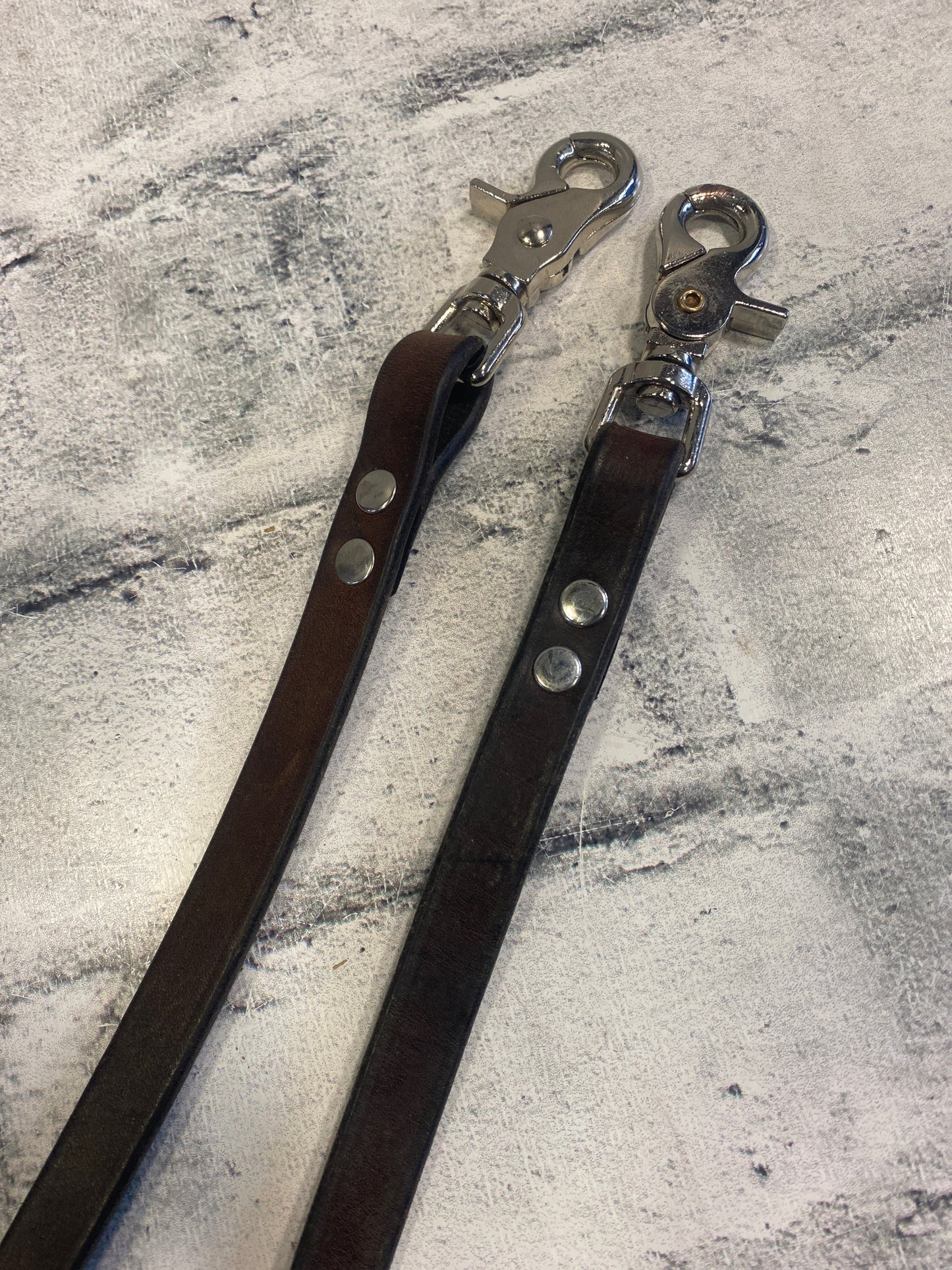 Laced Rein Bag Strap Brown 48"