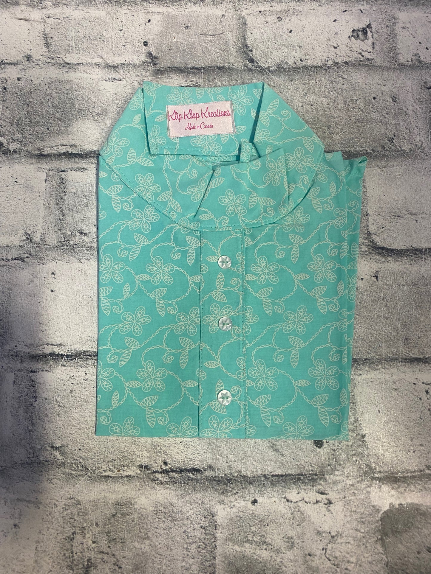 Klip Klop Kreations Dickie - Turquoise Floral