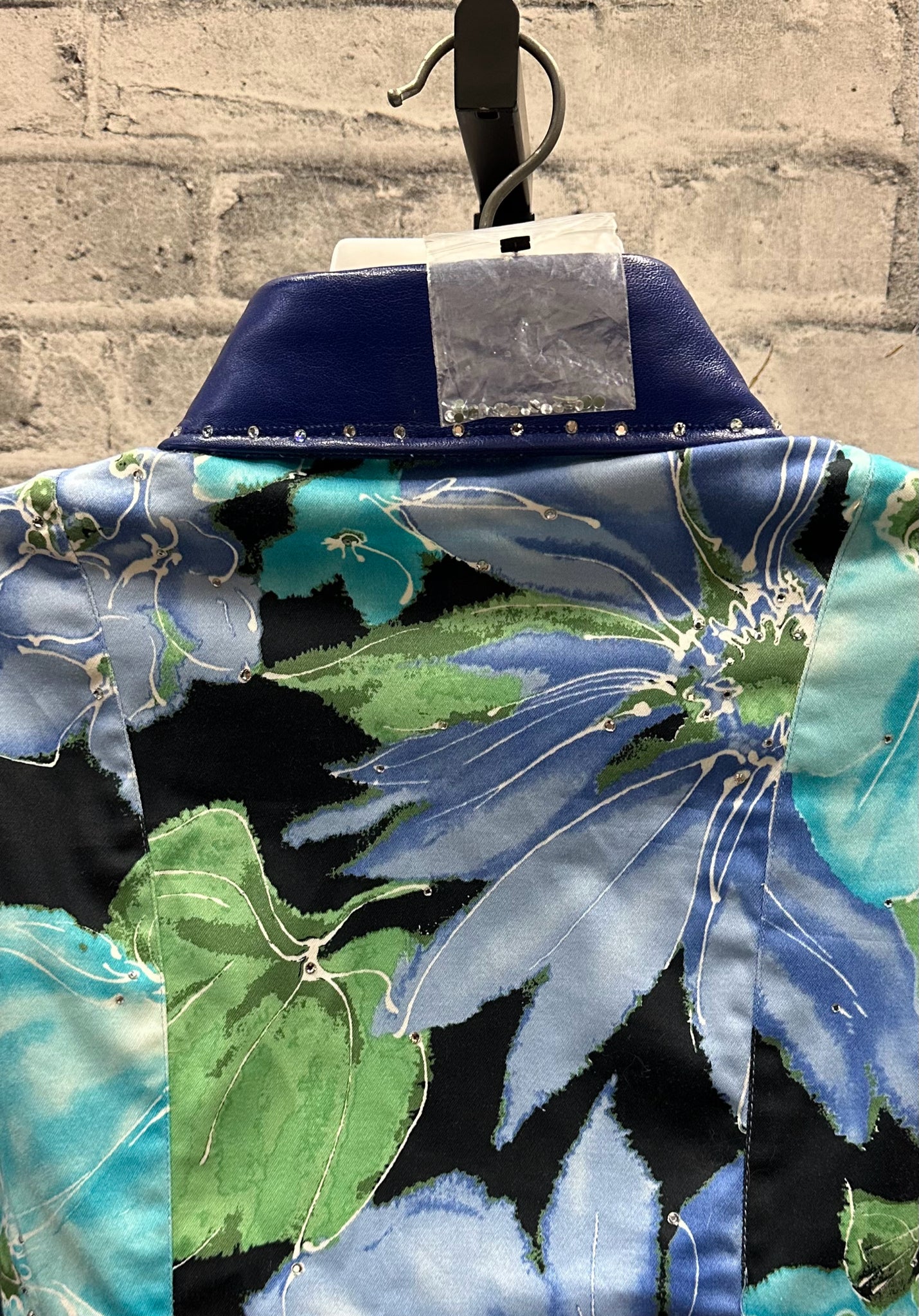 Western Showmanship Shirt Blue Floral 8