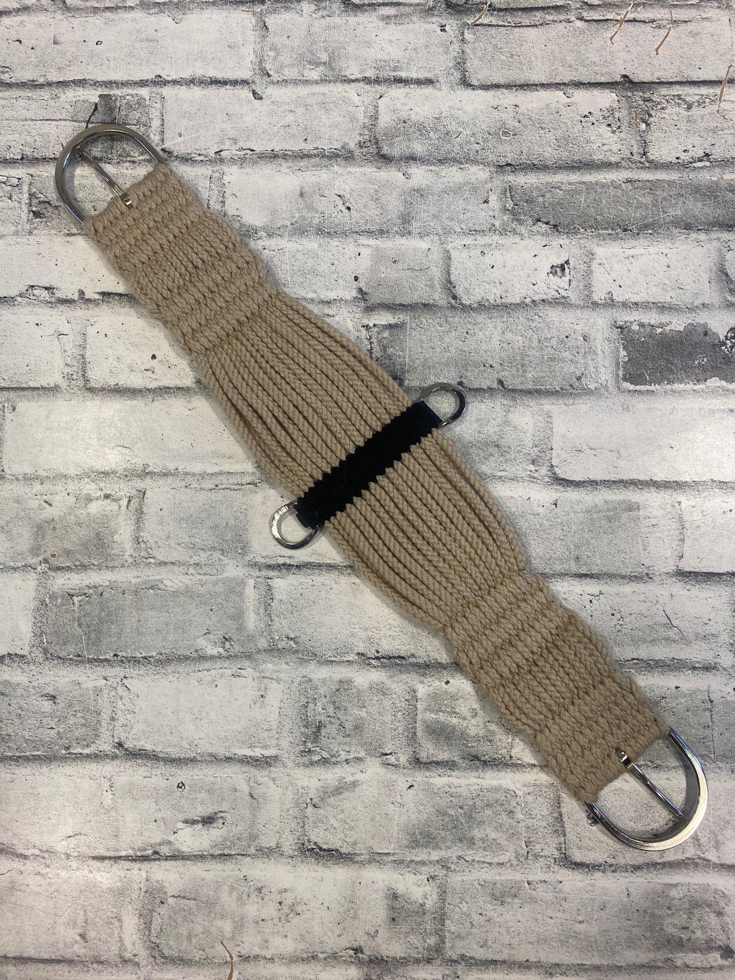34" Cotton String Cinch Black/Tan