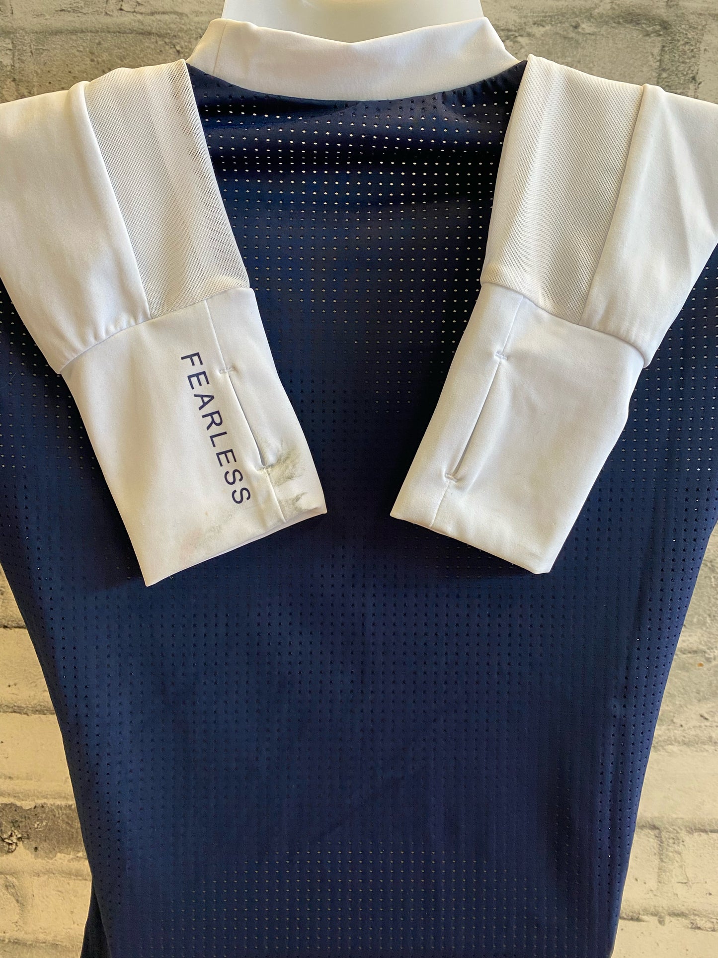 Sync LS Sunshirt Navy & White XS