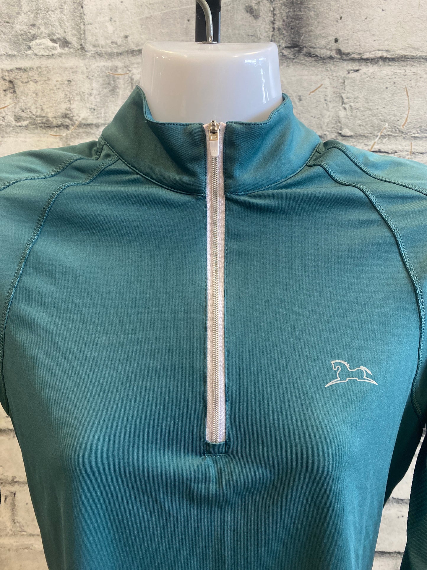 RJ Classics 1/4 Zip LS Shirt Teal S