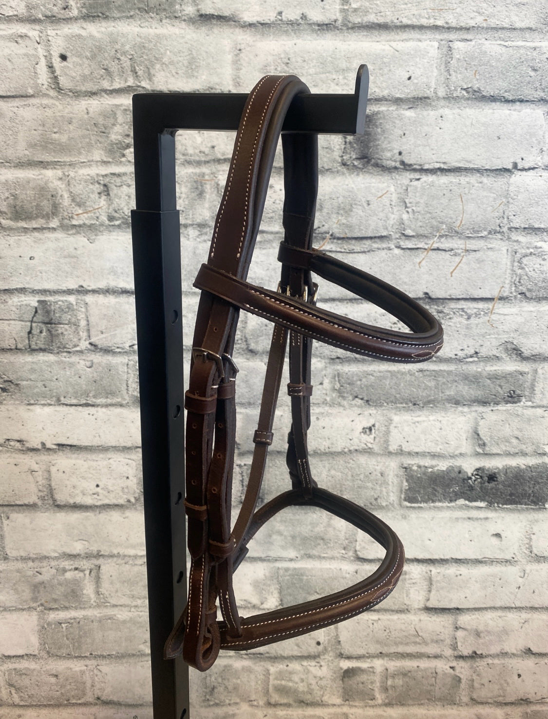 Mondega Fancy Stitched Hunter Bridle Brown Pony