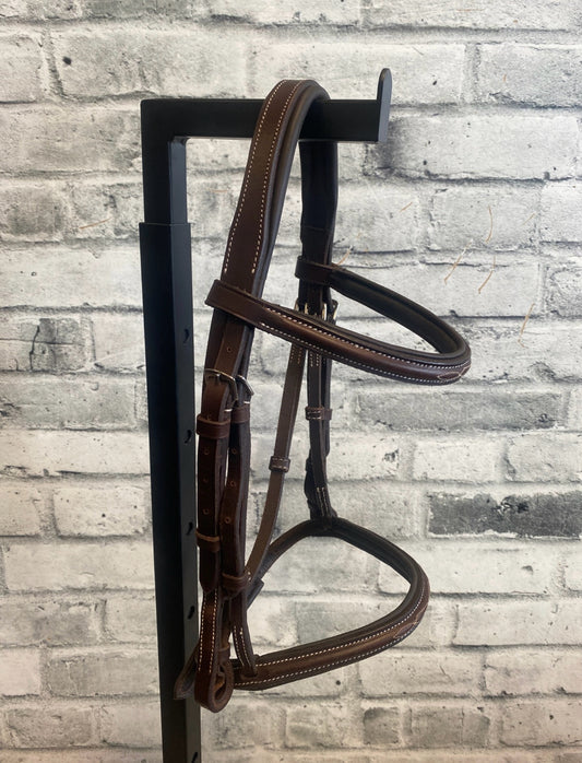 Mondega Fancy Stitched Hunter Bridle Brown Pony