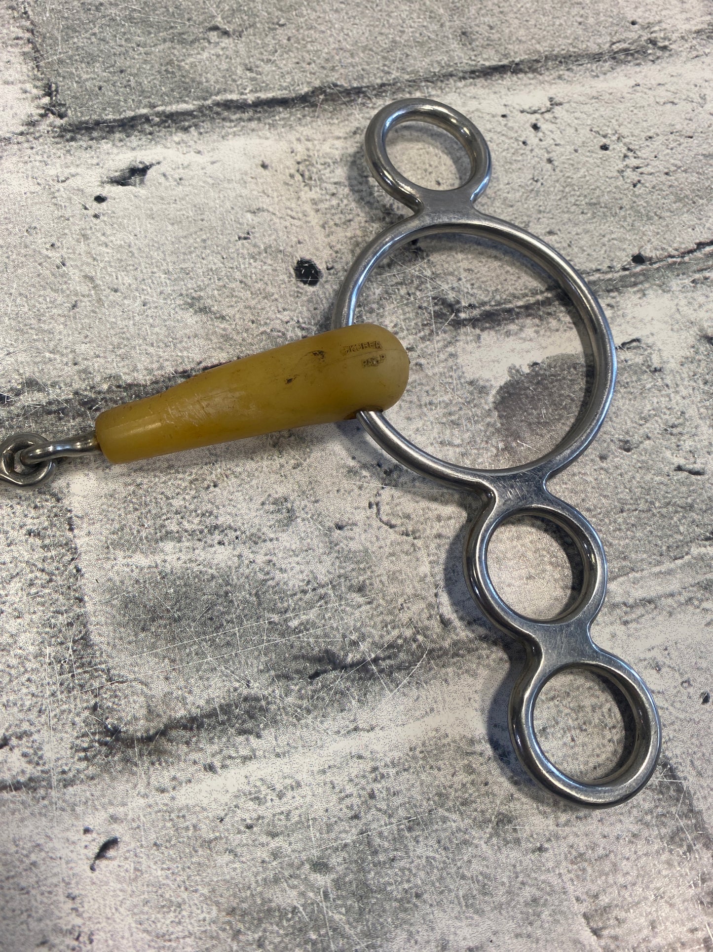 5.5" Happy Mouth Jointed 3-Ring Gag Bit