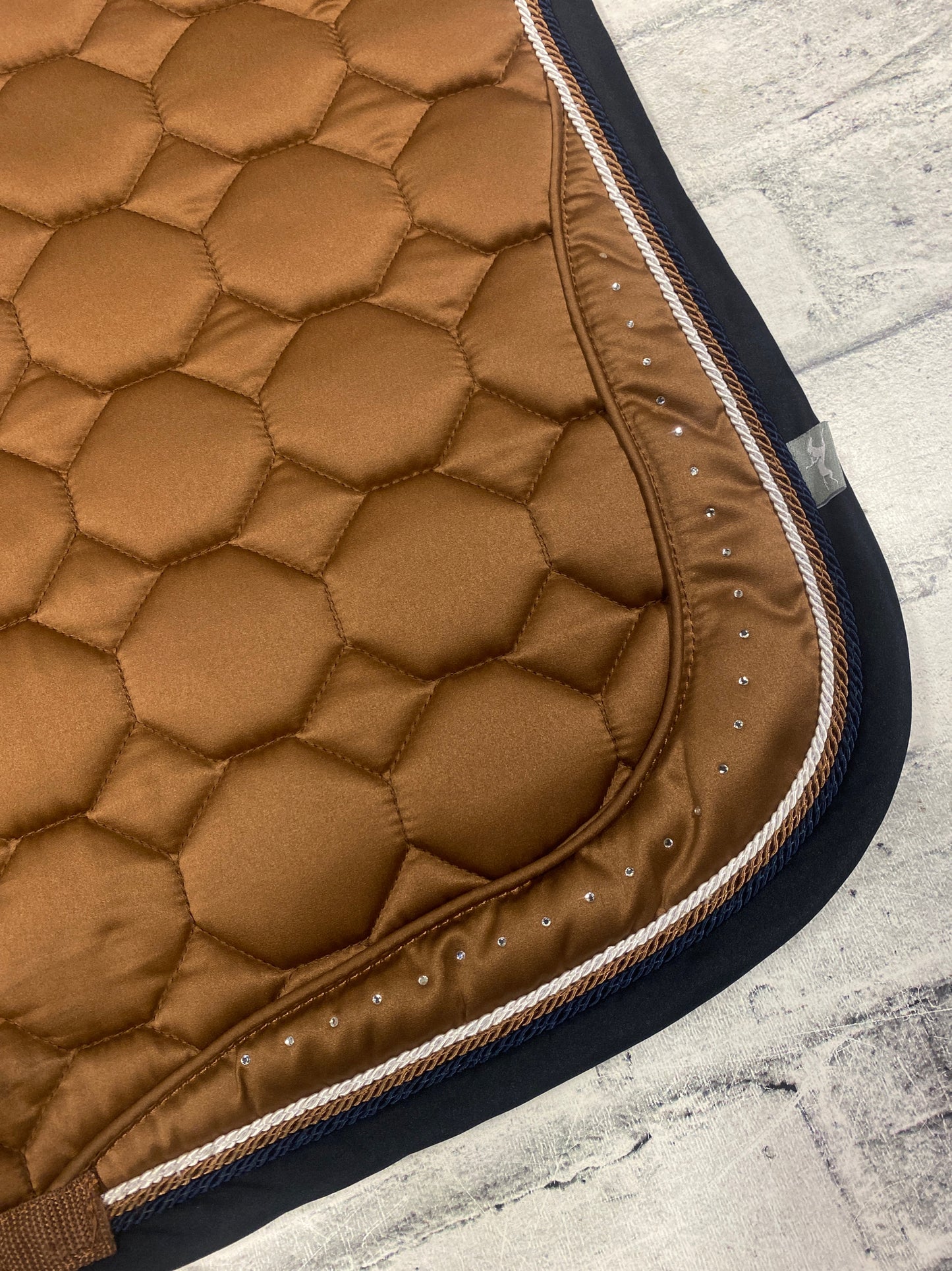 Schockemohle Sports Dressage Pad Copper/Navy F