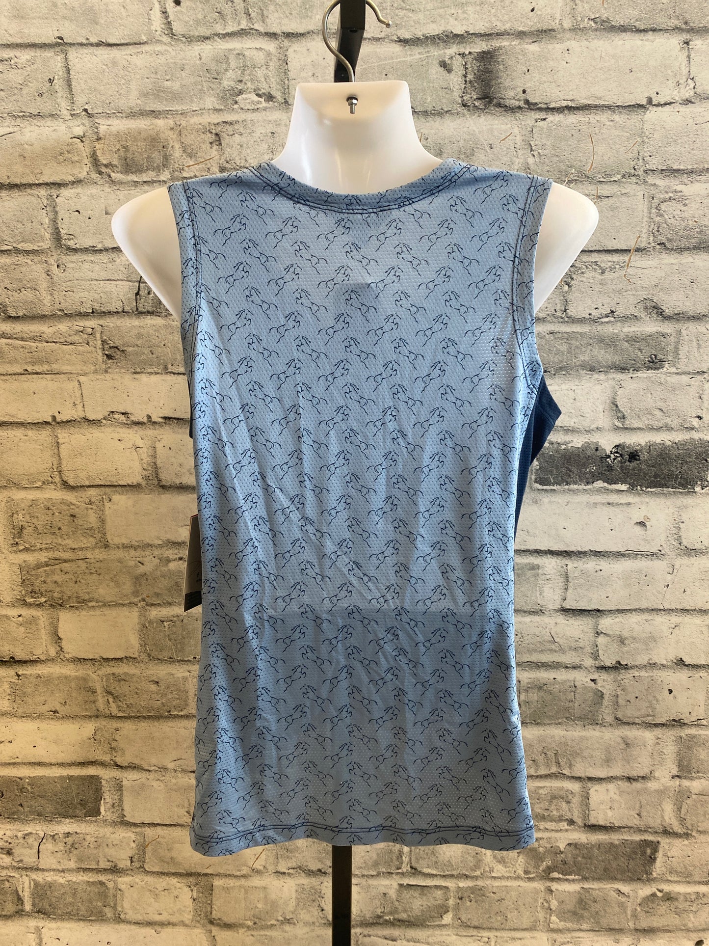 Kerrits Tank Top Blue Horses S NEW