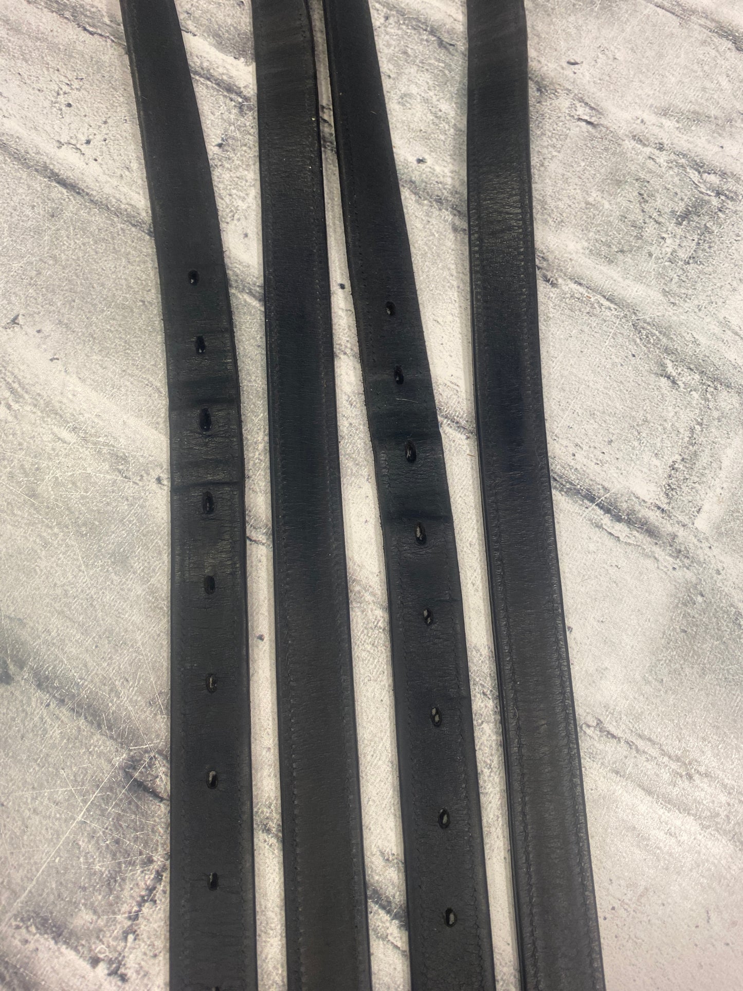 60" Stirrup Leathers Black