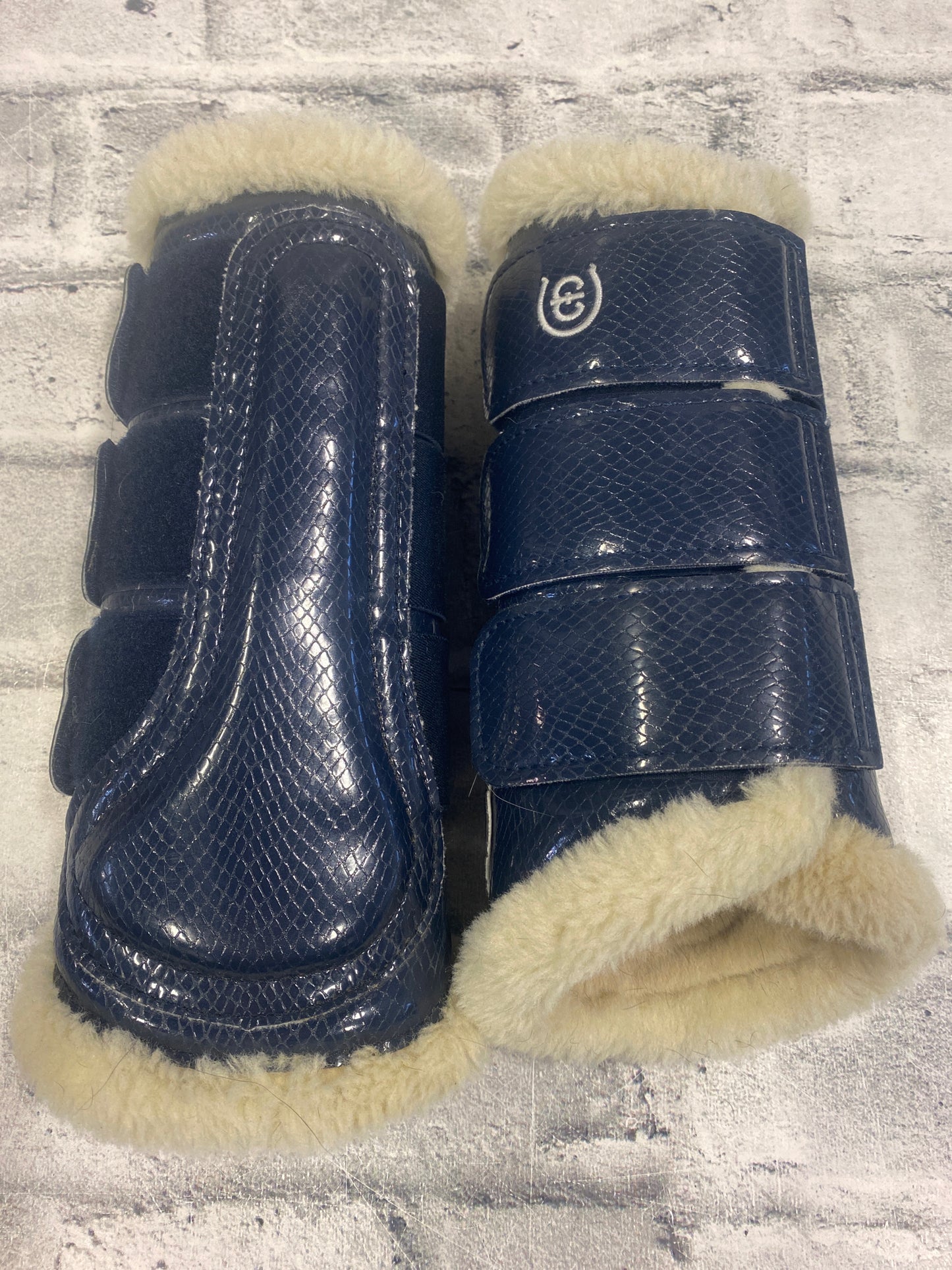 Equestrian Stockholm Brushing Boots Navy L