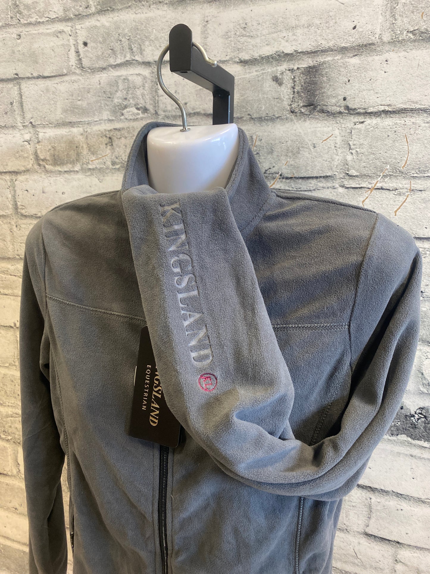 Kingsland Micro Fleece Zip Up Jacket Grey S NEW