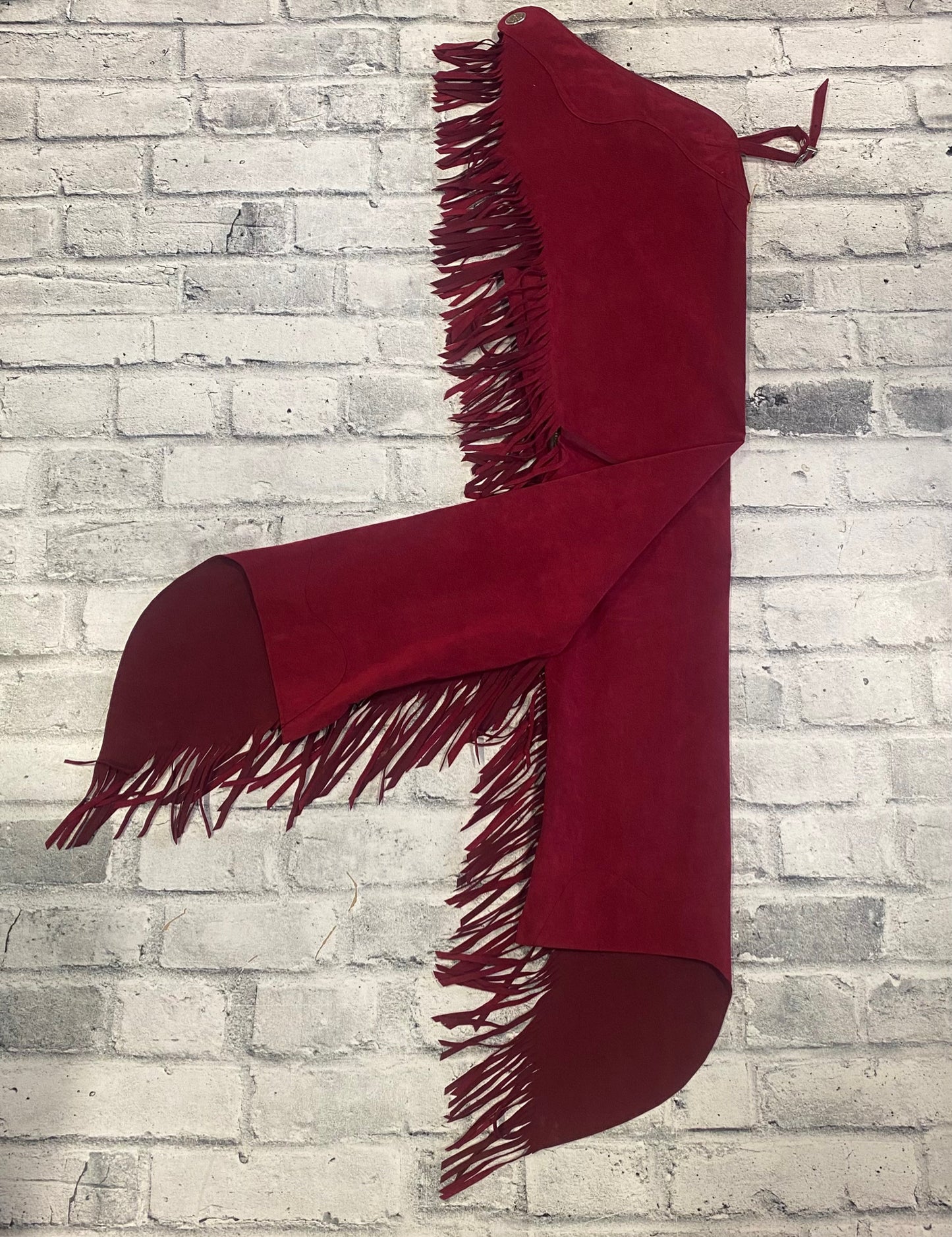 Ultra Suede Show Chaps Red